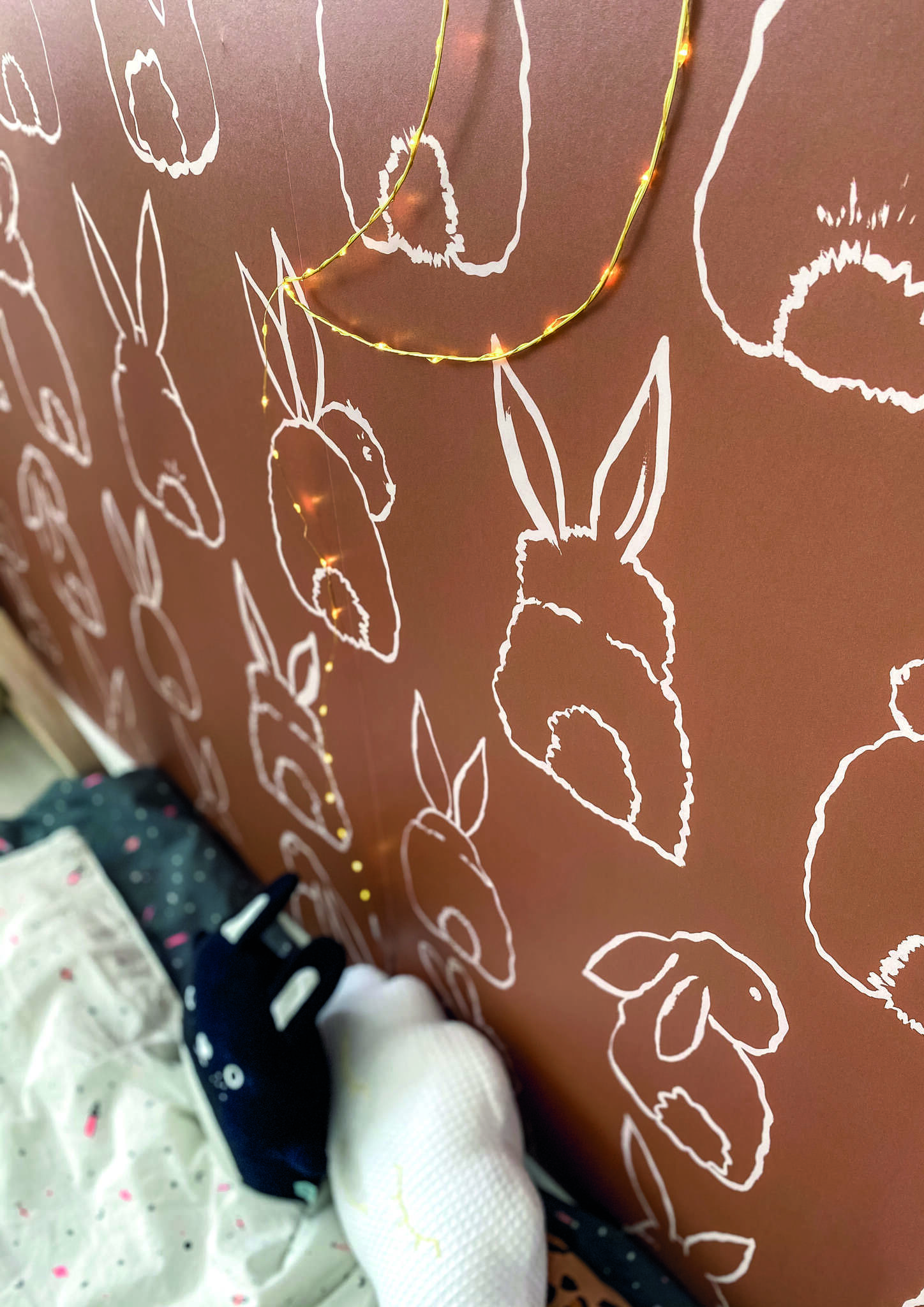 10-300100 Raumbilder 1 Wall mural Bunnies in Orange | Roomblush - RB312