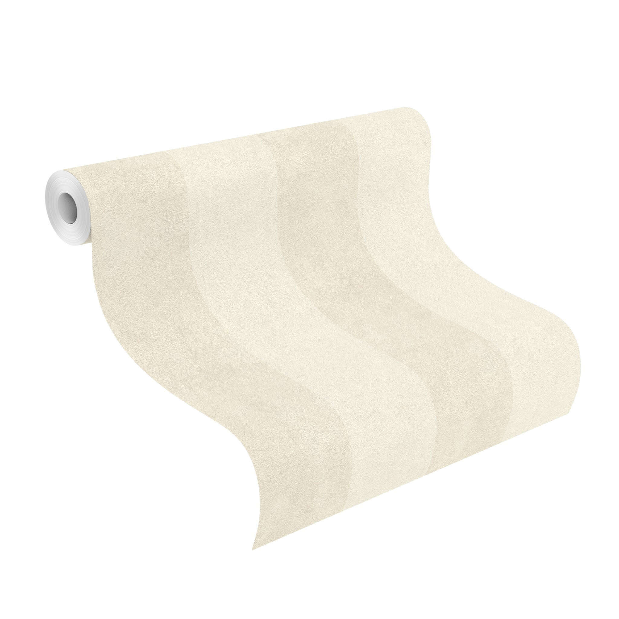 10-608946 Rolle abgerollt 1 Rollenabbildung mit Streifentapete mit Putzoptik