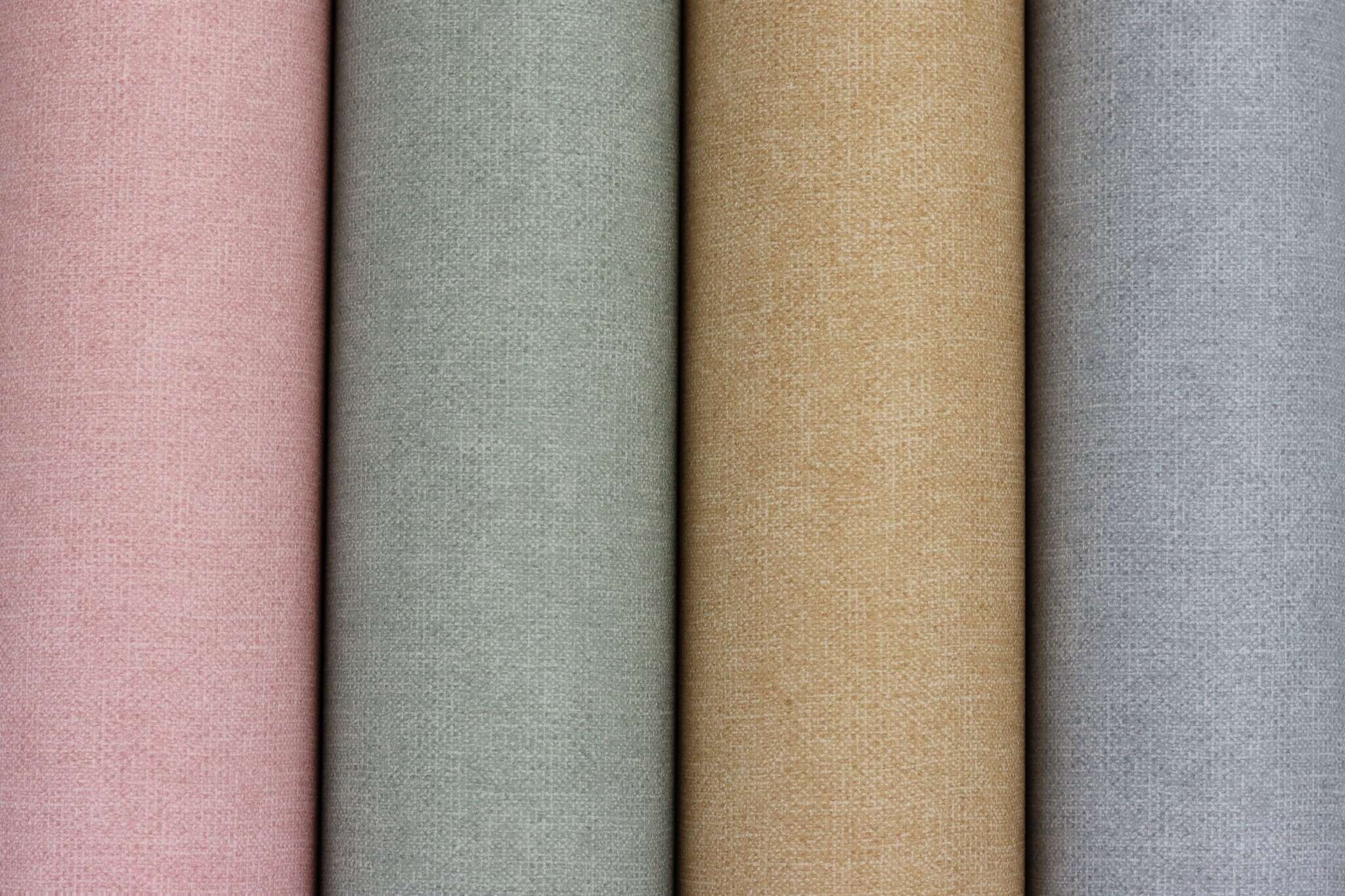 10-252835 Detailaufnahmen 14 Detailed image of Greenish matt wallpaper with a smooth texture for a calming room effect