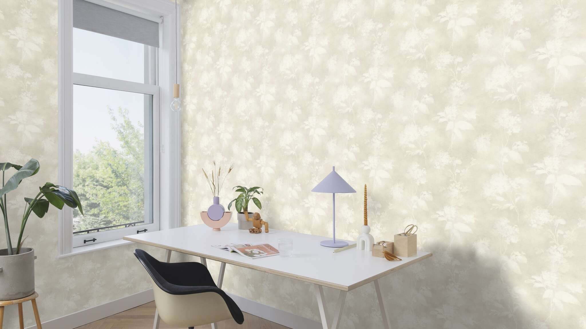 10-481457 Raumsituationen 1 Papier peint intissé gris Florentine IV 481457