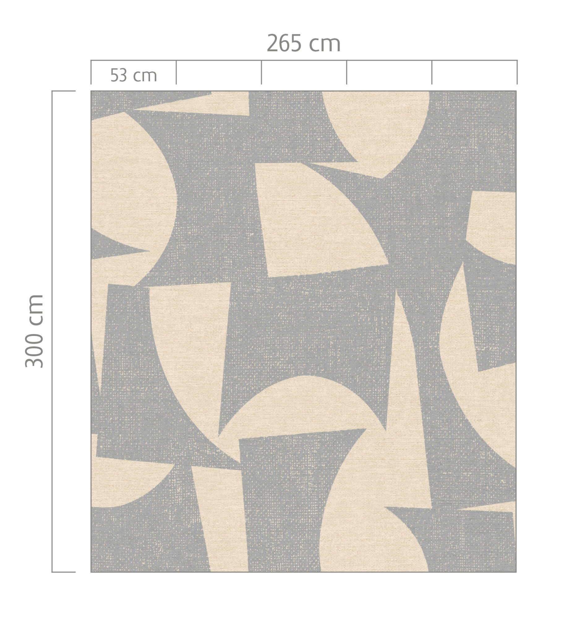10-366730 Bildauschnitt 1 SCHÖNER WOHNEN collection mural ABSTRACT photo wallpaper in gray and cream 366730