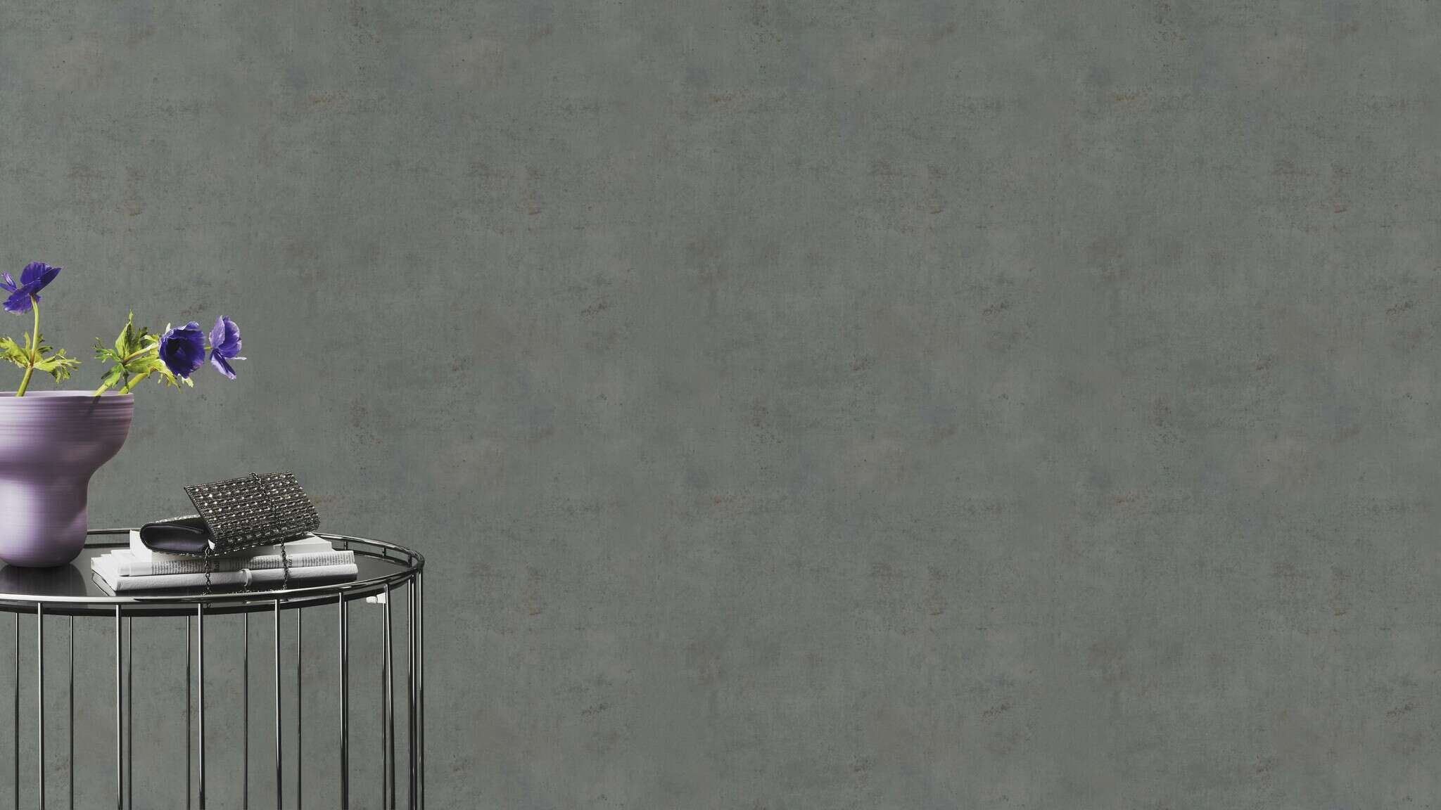 10-939545 Raumsituationen 2 Room with Wallpaper with rustic concrete look