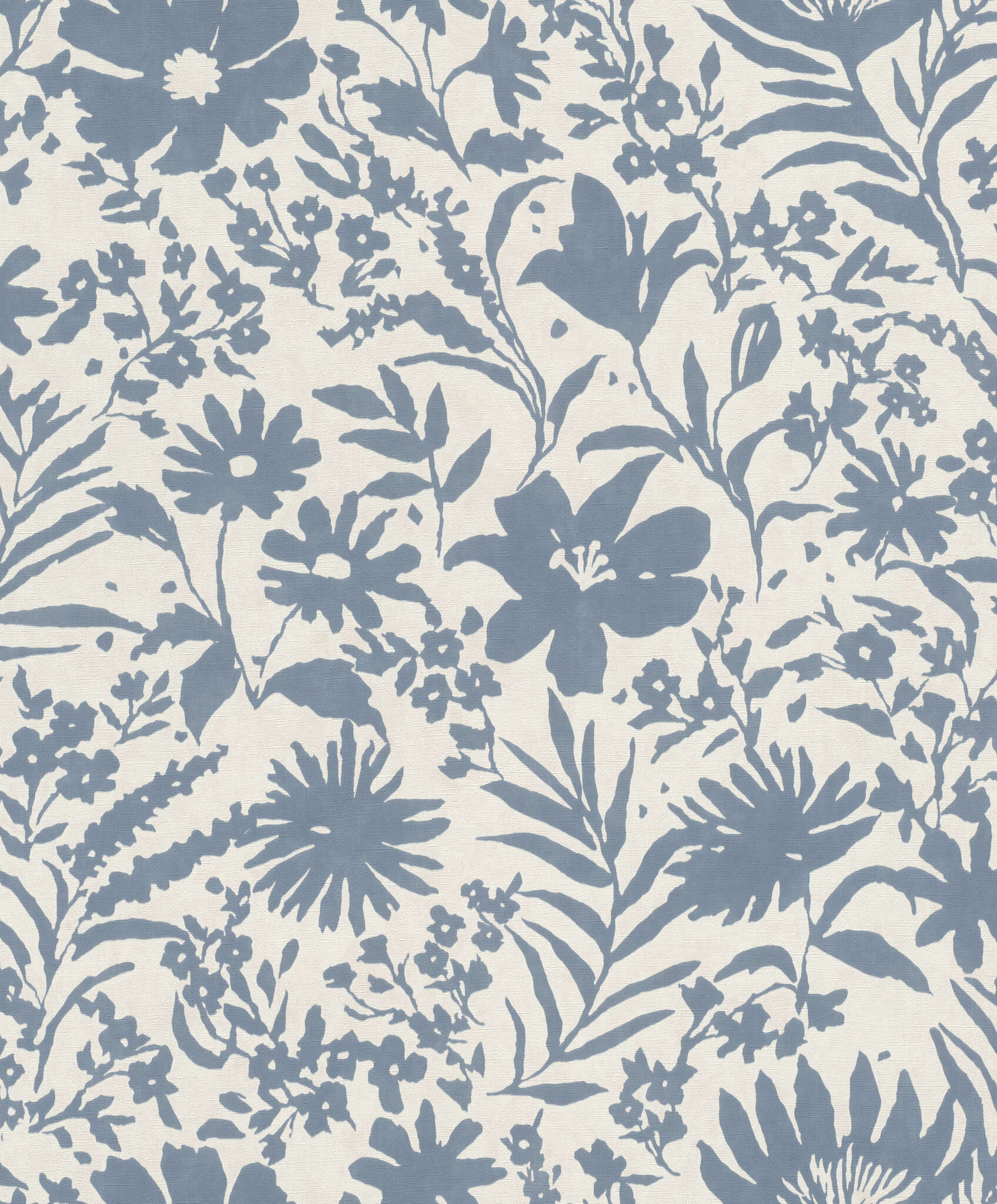 10-330410 Artikelscan 1 Klassisch-blaues Blumenmotiv auf weißem Fond – frisch, freundlich und charmant ländlich.