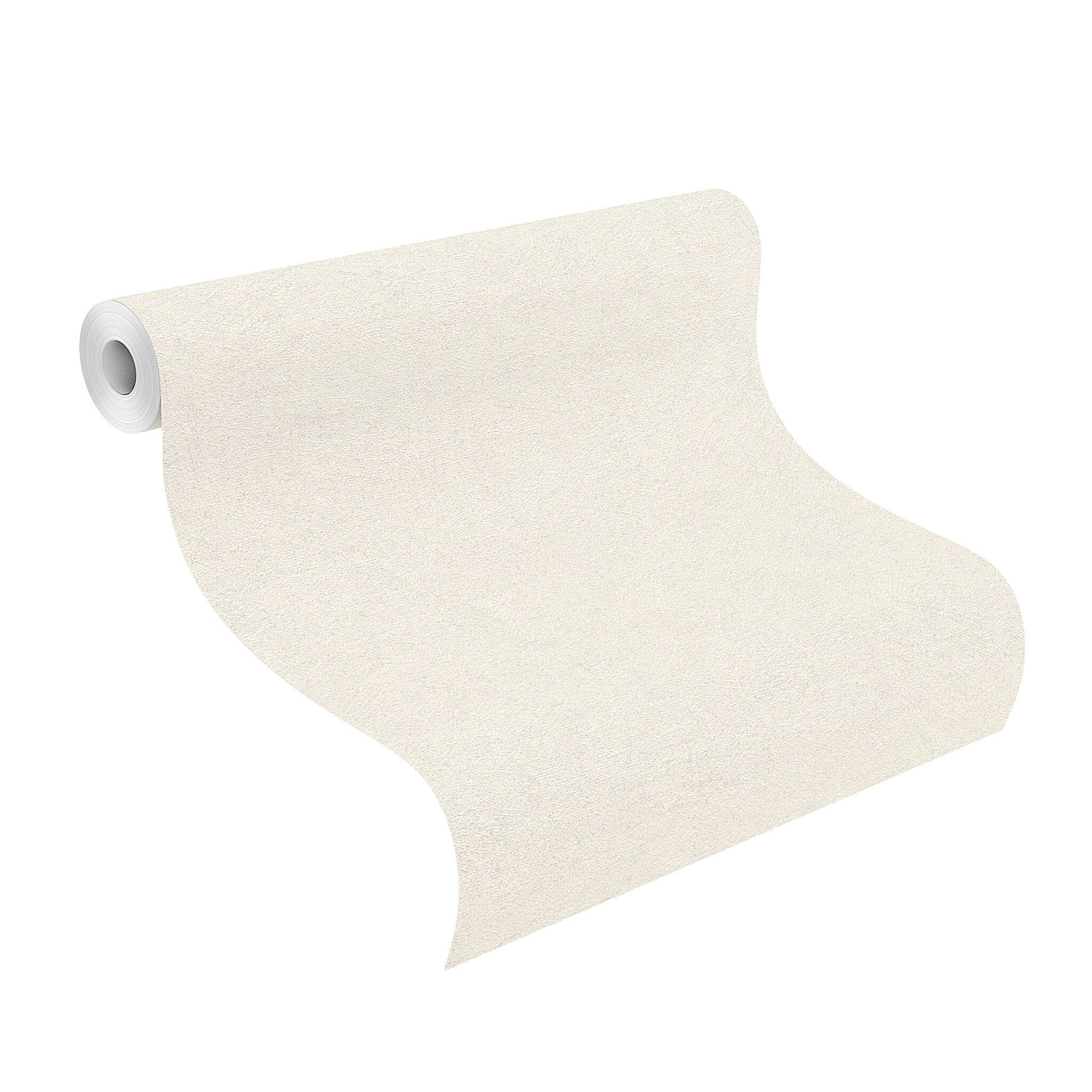 10-990706 Rolle abgerollt 1 Unrolled wallpaper roll with Single-colour wallpaper with natural texture and gloss effect