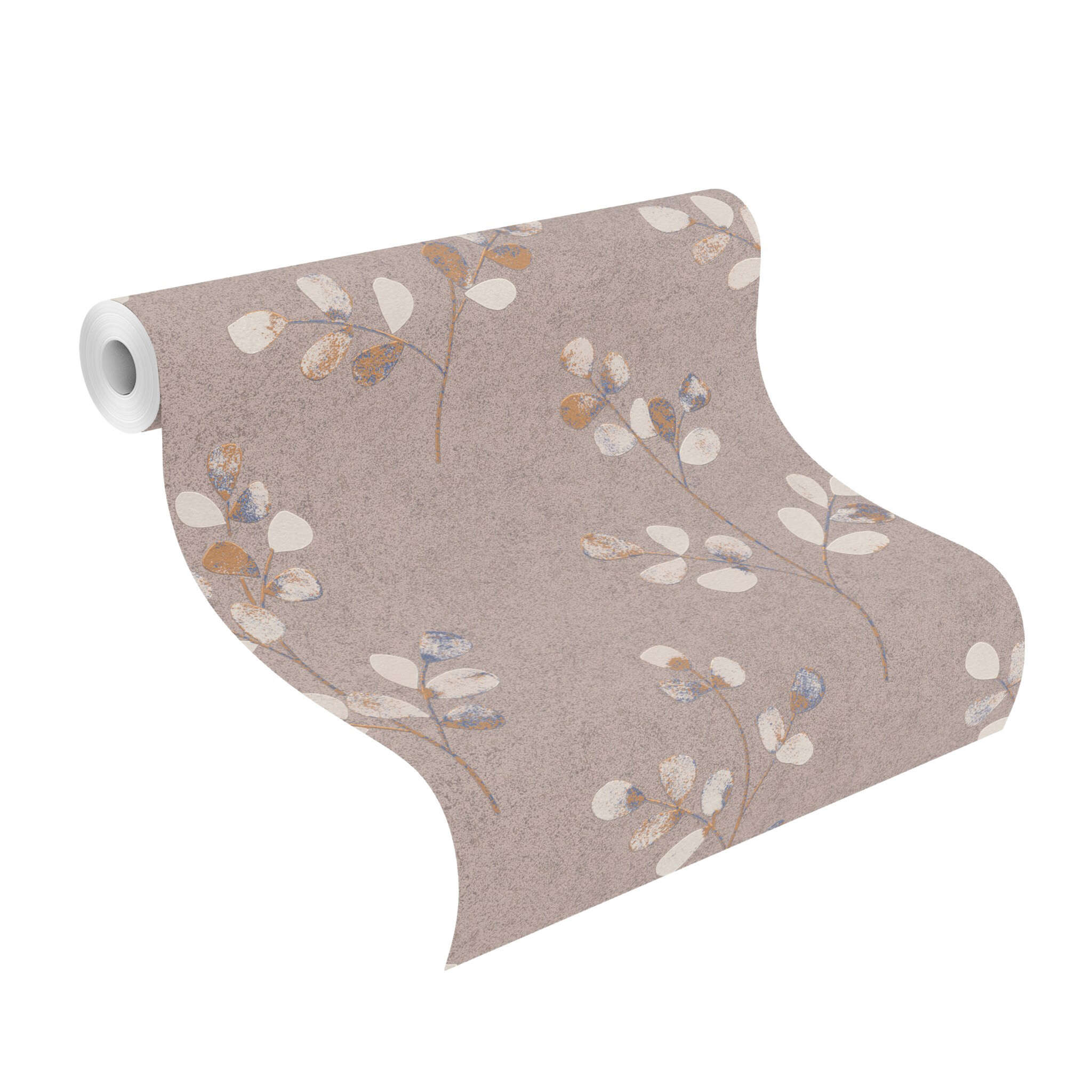 10-508420 Rolle abgerollt 1 Zweige Vliestapete in Braun-Taupe Selection Relief/Vlies 508420