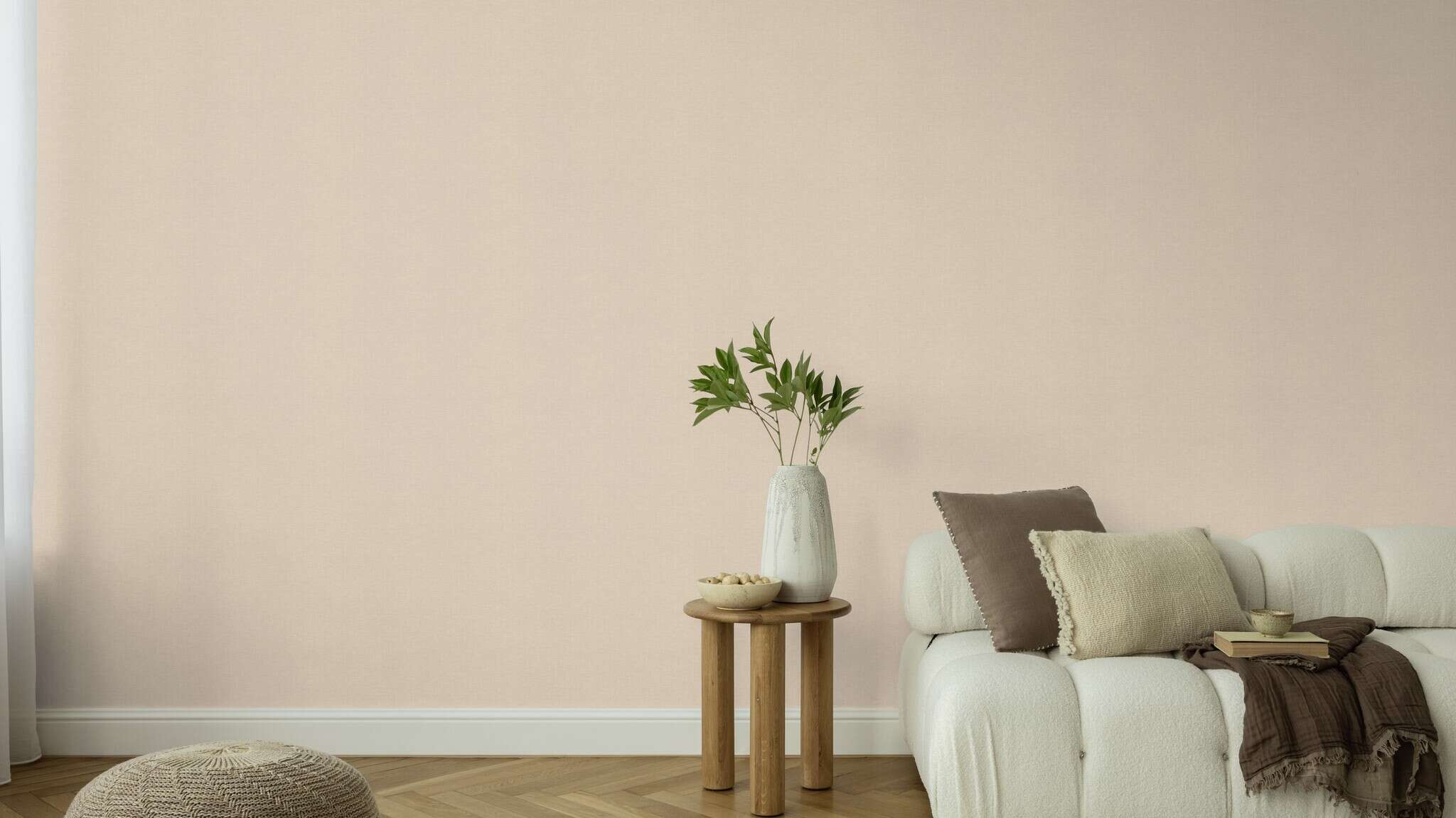 10-709667 Raumsituationen 2 Non-woven wallpaper in beige-light cream Farmhouse 709667