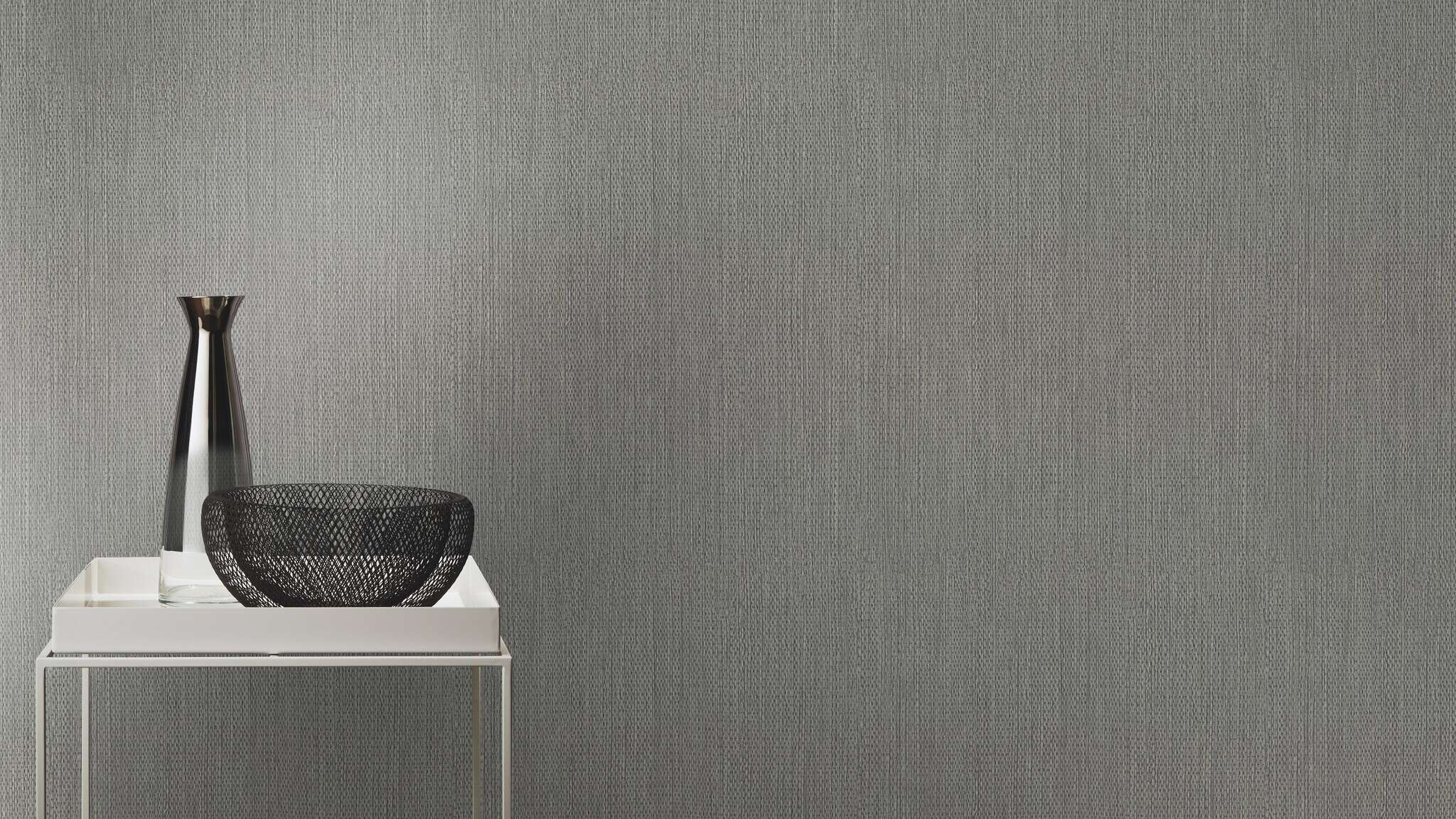 10-435542 Raumsituationen 1 Non-woven wallpaper in grey - Noble Zen 435542