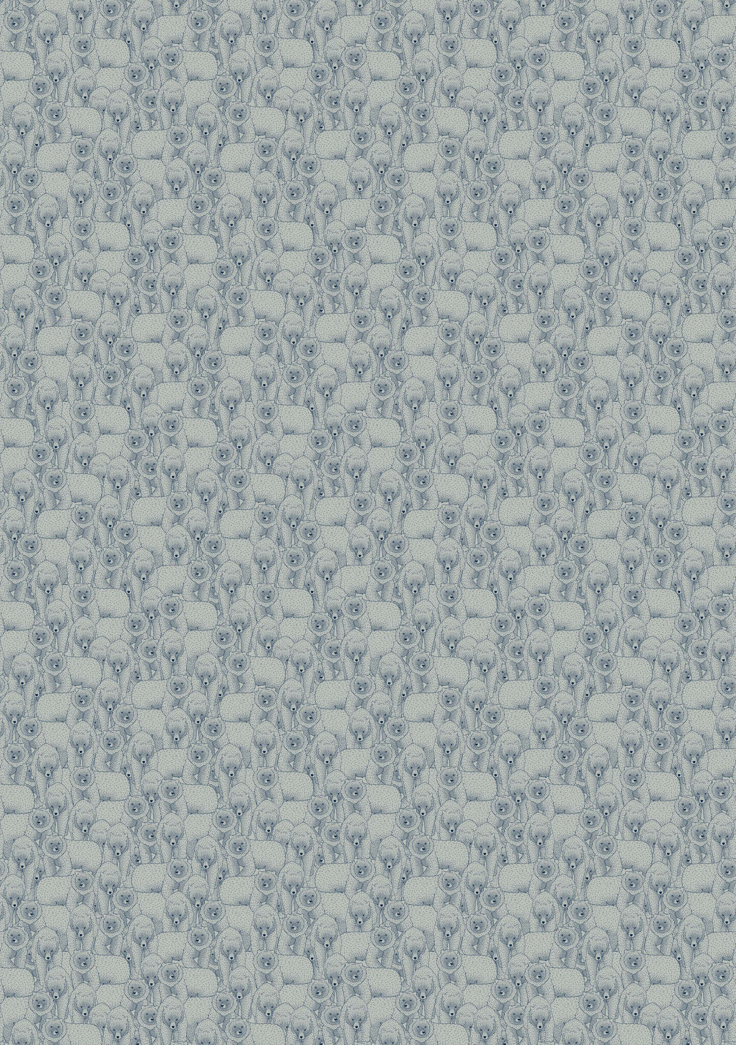 10-300105 Artikelscan 1 Fototapete Bären in Blau | Roomblush Ours RB194