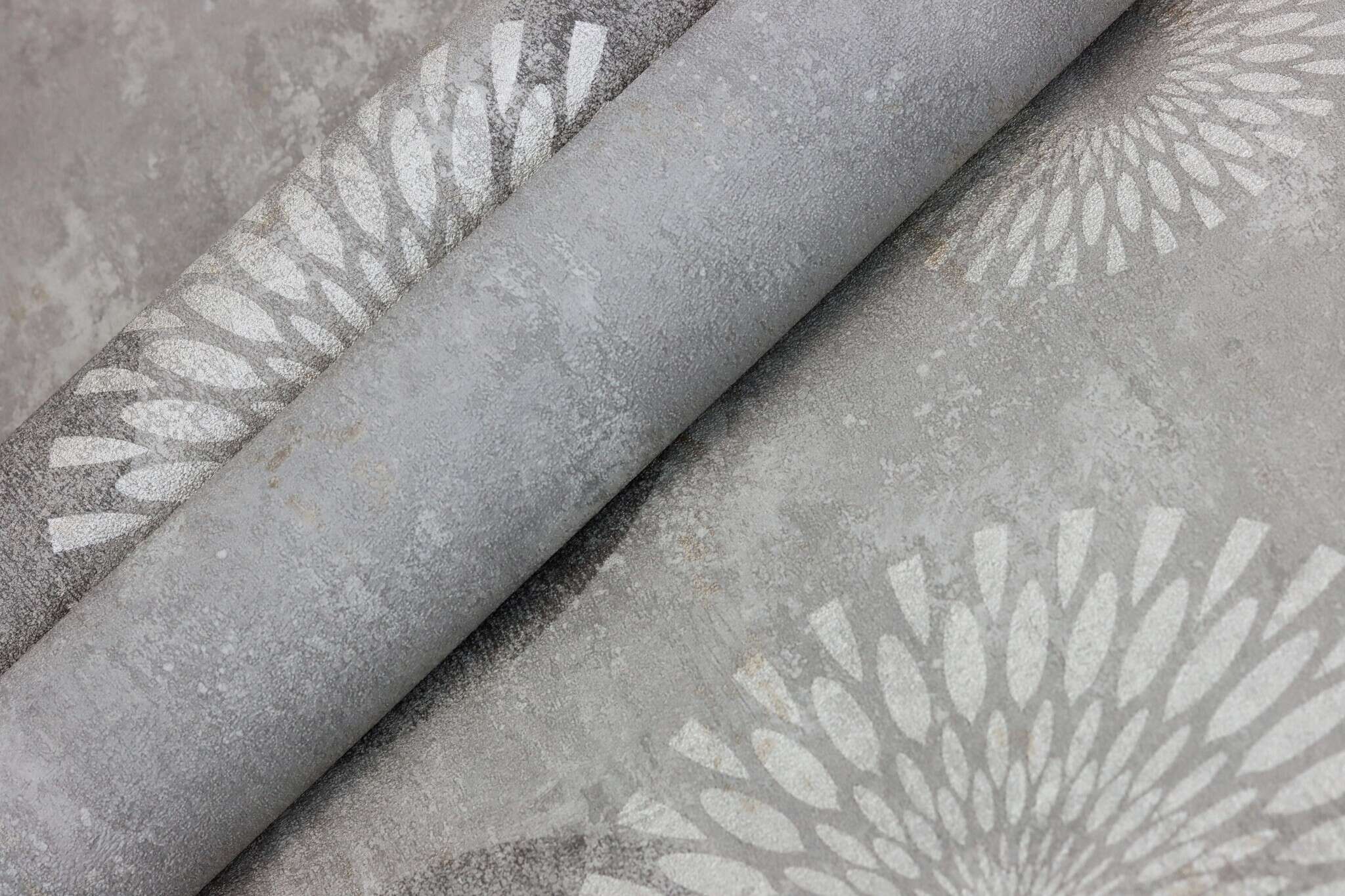 10-609059 Detailaufnahmen 2 Detailed image of Single-colour wallpaper with concrete look