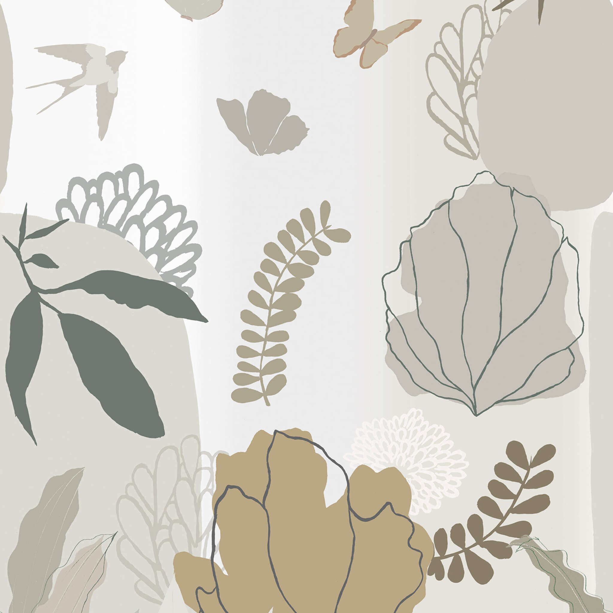 Wall mural Florine in Green | Roomblush - RB325
