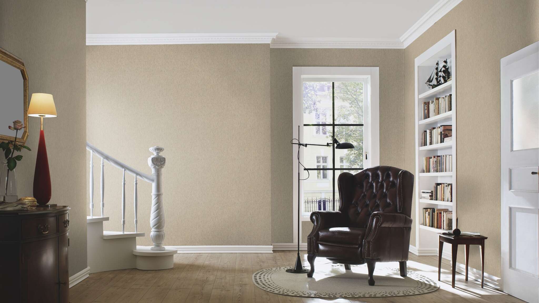 10-571059 Raumsituationen 1 Non-woven wallpaper in gray Back To Nature 571059