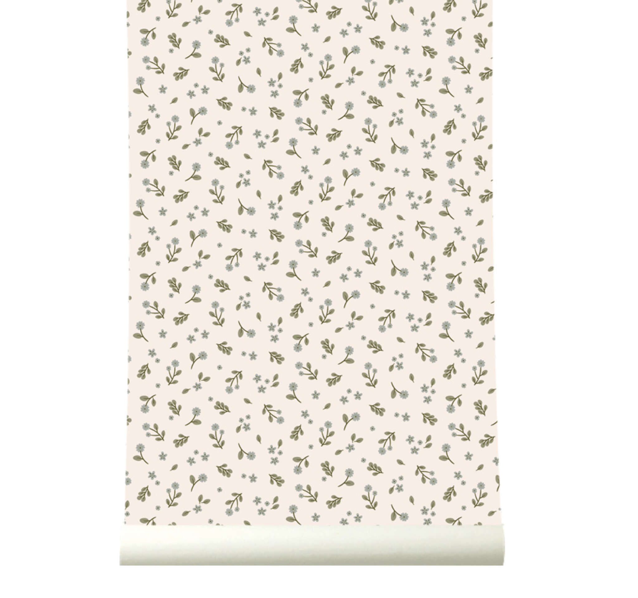 10-300088 Rolle abgerollt 1 Wall mural Floral Dance in Blue | Roomblush - RB005-RC