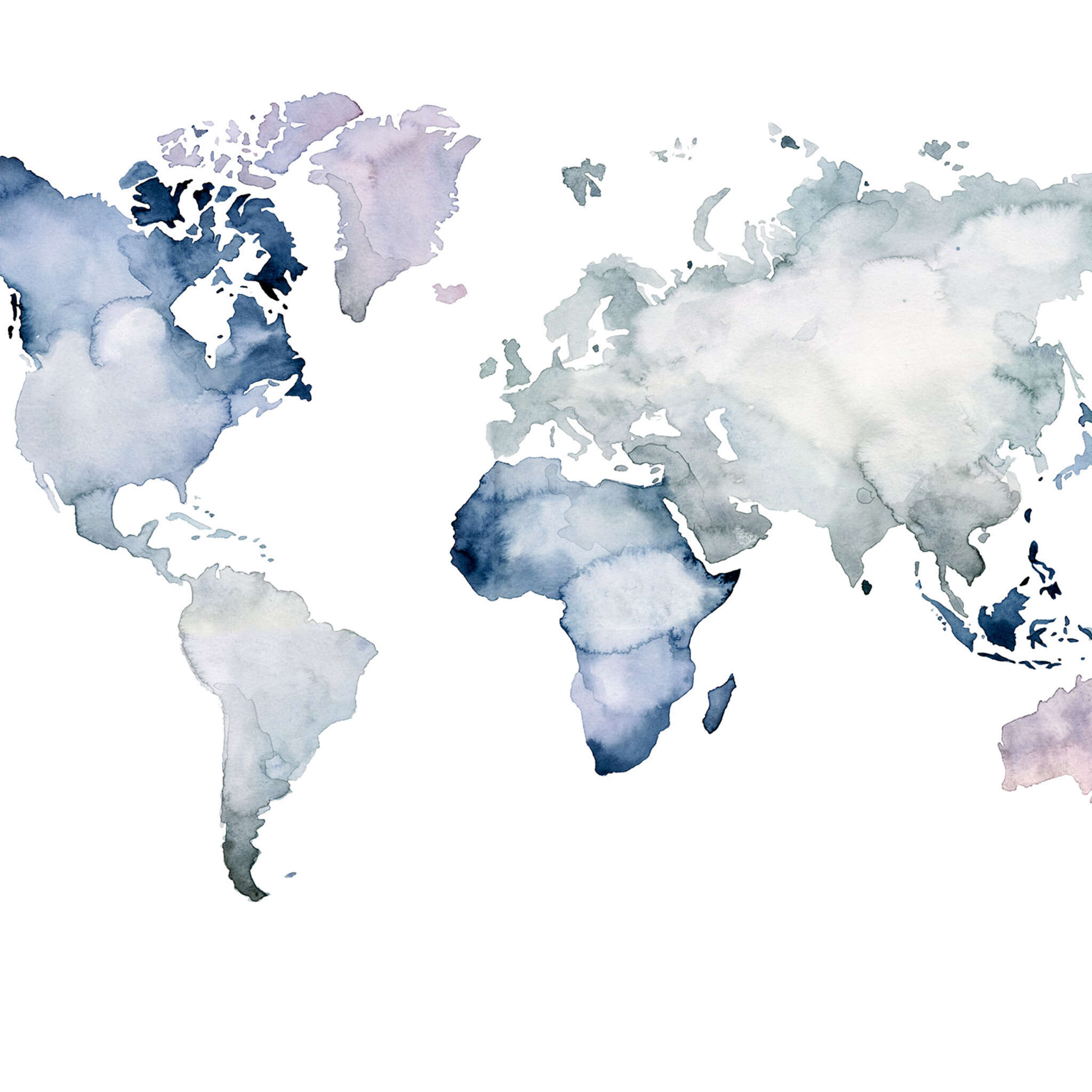 Young Artists Wallpaper Mural World Map 100549