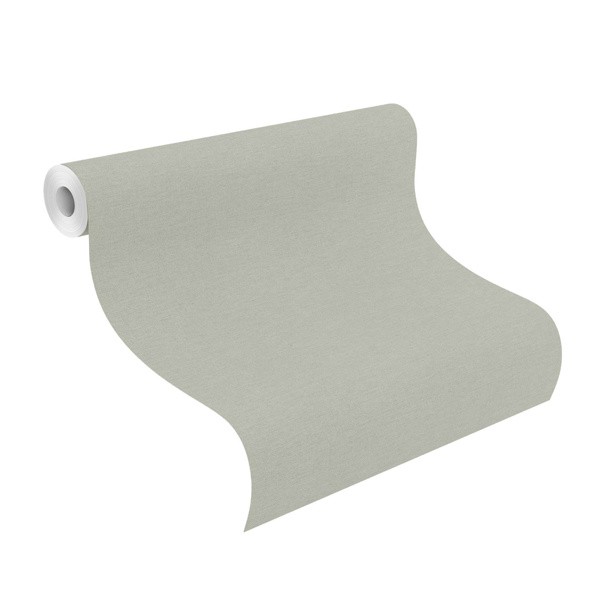 10-709766 Rolle abgerollt 1 Non-woven wallpaper in green-light cream Farmhouse 709766