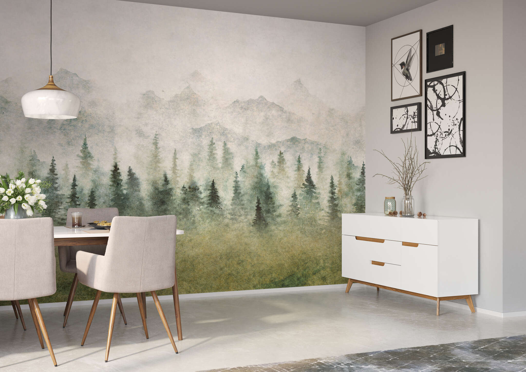 10-360097 Raumsituationen 1 Non-woven wallpaper with mountain landscape photo wallpaper 360097