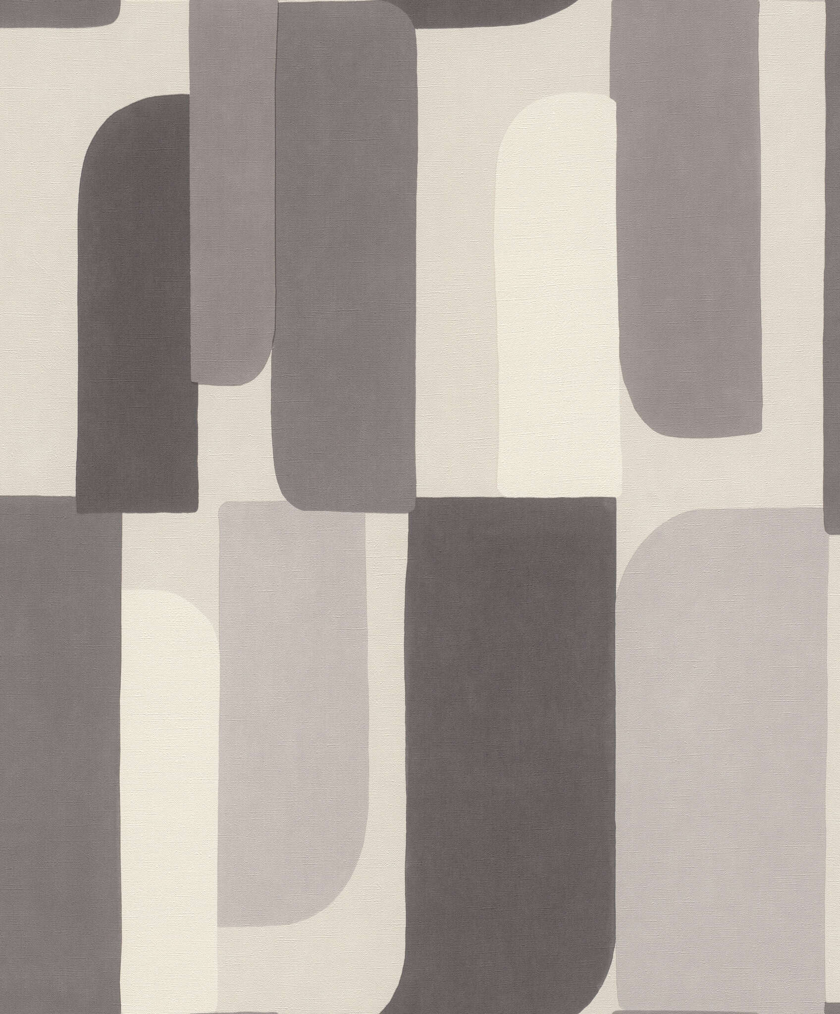 10-330502 Artikelscan 1 Geometrische Tapete in Grauabstufungen mit 70s-inspiriertem Design – zeitlos modern.