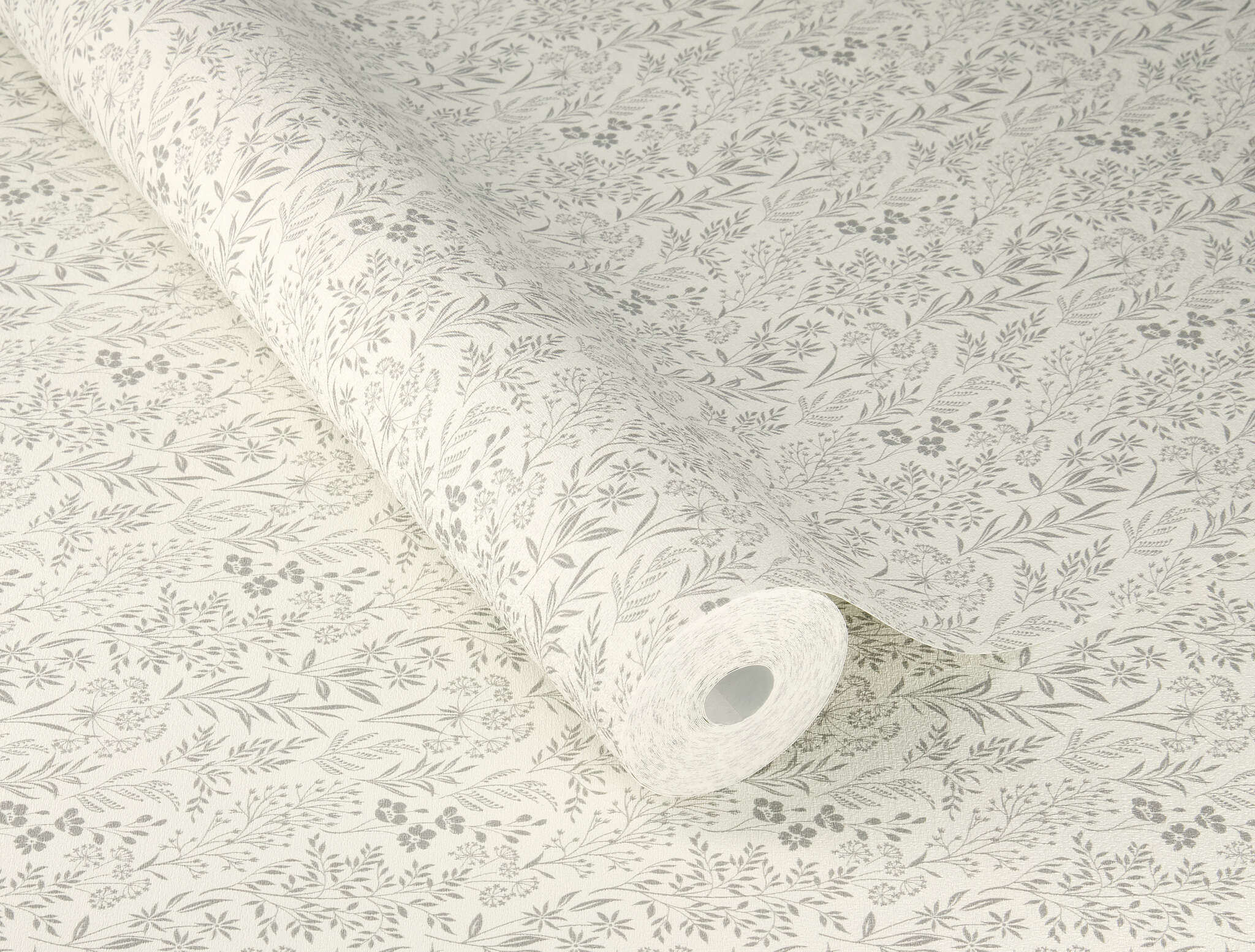 10-709339 Detailaufnahmen 1 Non-woven wallpaper in gray-light cream Farmhouse 709339