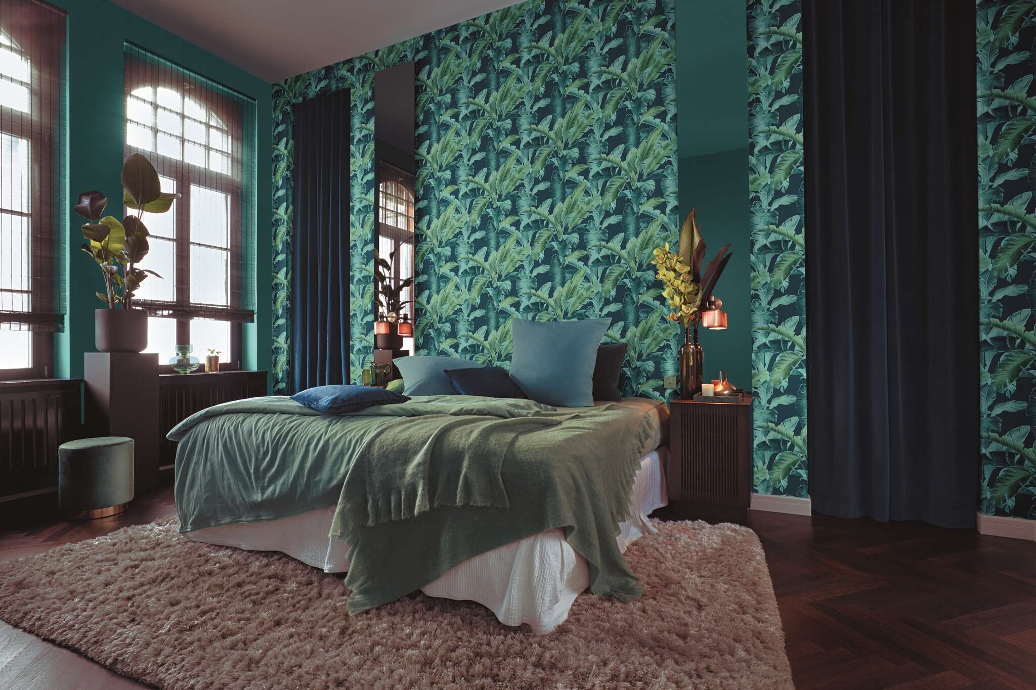 10-537161 Raumbilder 3 Vliestapete in Blau-petrol Selection 537161