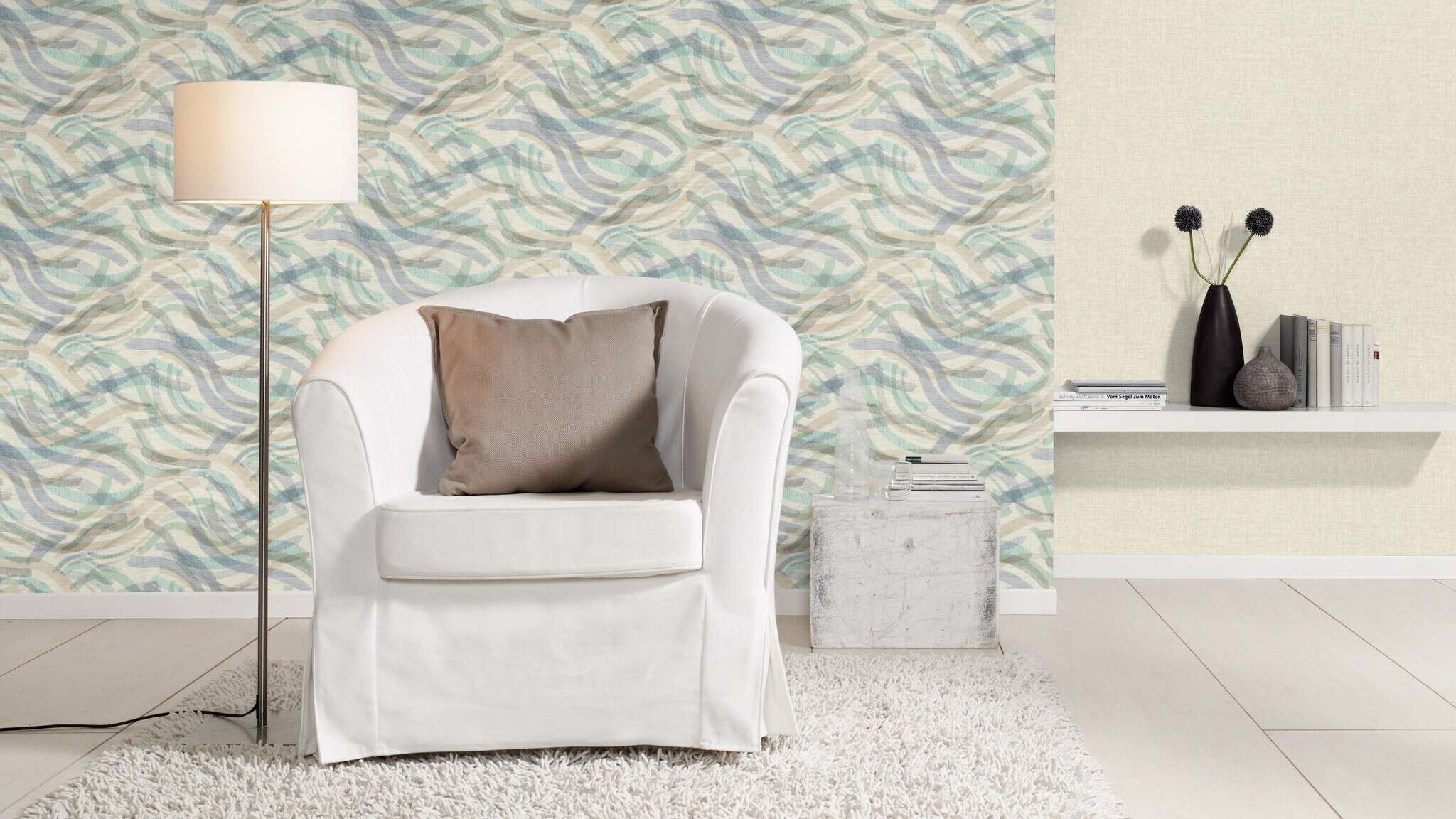 10-970531 Raumsituationen 1 Uni Vliestapete in Beige-Greige Wall Textures XL Vol. 4 970531