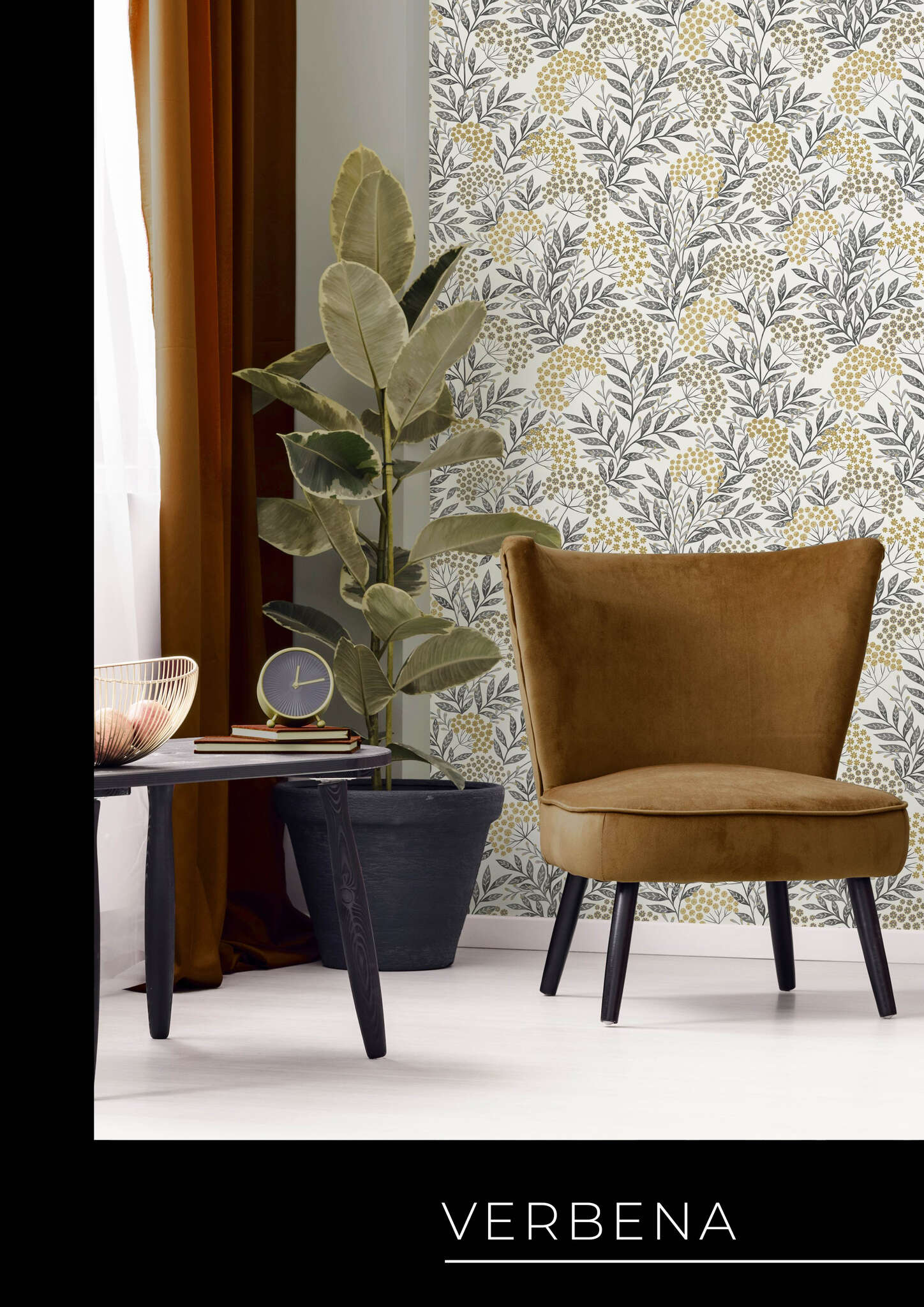 10-582505 Raumsituationen 1 Non-woven wallpaper in black Selection vinyl/non-woven 582505