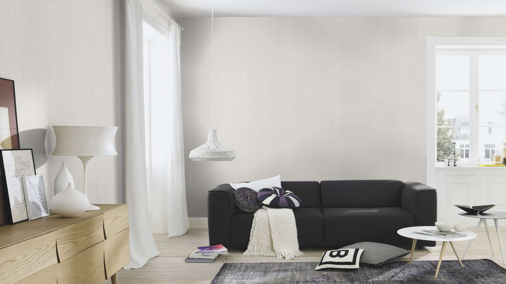 10-327519 Raumsituationen 2 Bauhaus wallpaper white paintable 327519