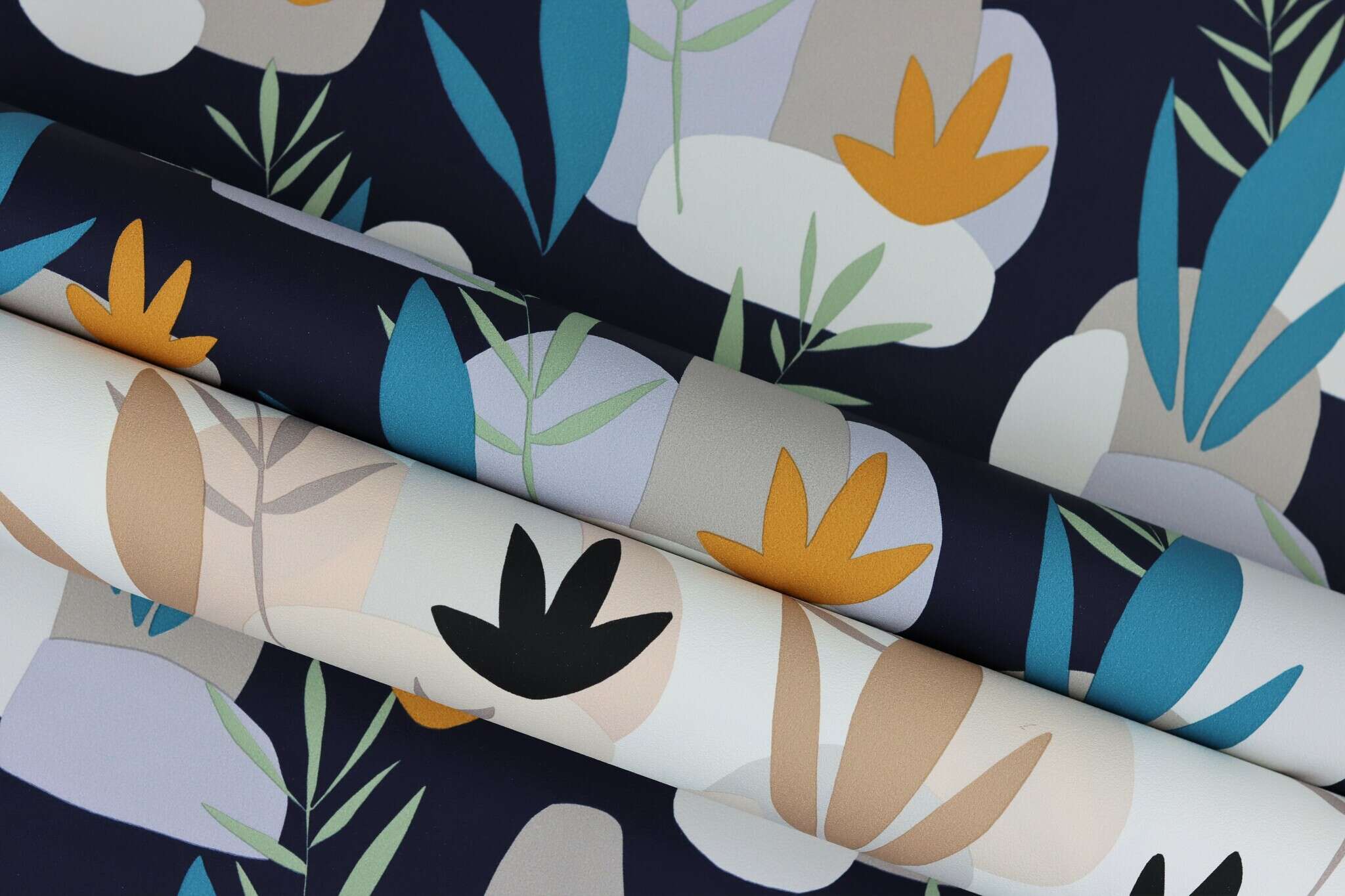 10-463453 Detailaufnahmen 1 Non-woven wallpaper in blue-night blue Selection vinyl/non-woven 463453