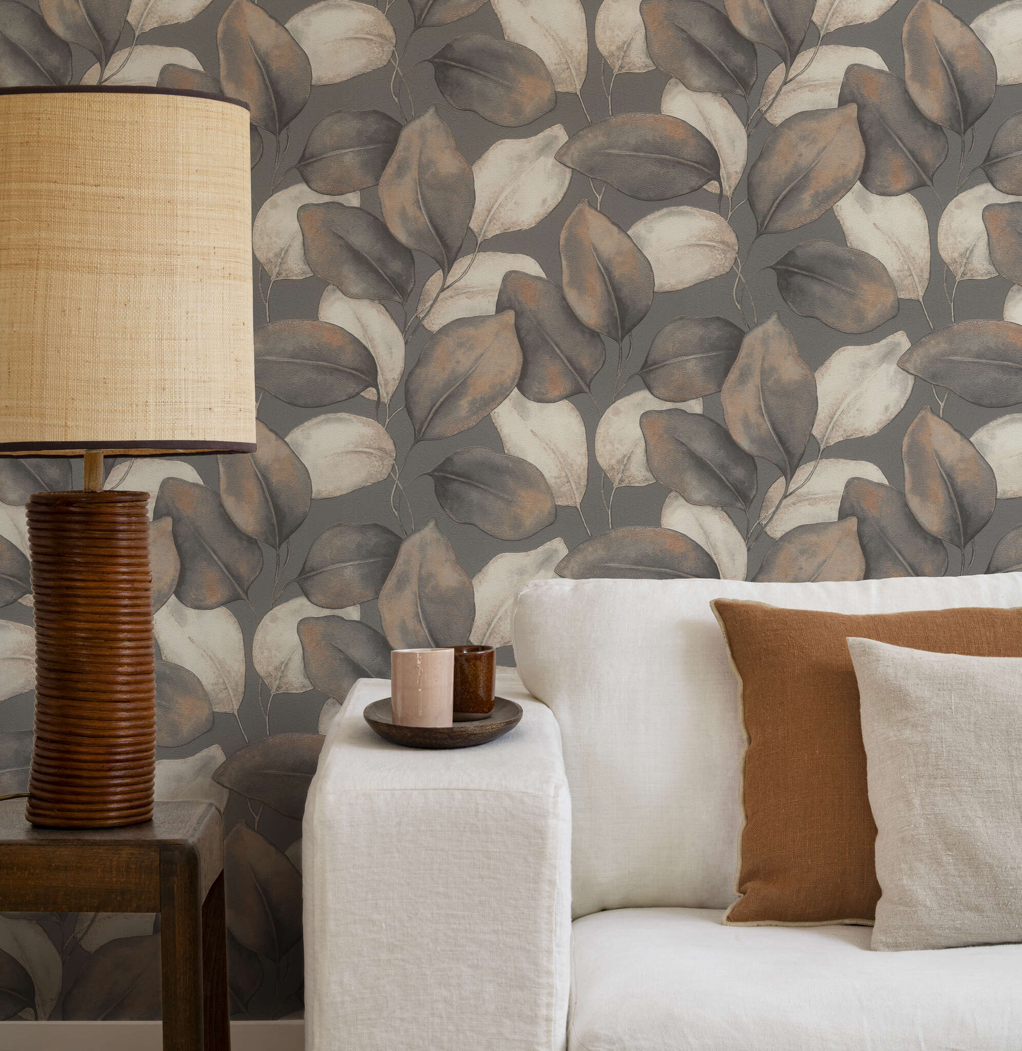 10-659887 Raumbilder 1 Papier peint intissé gris-taupe Incanto 659887