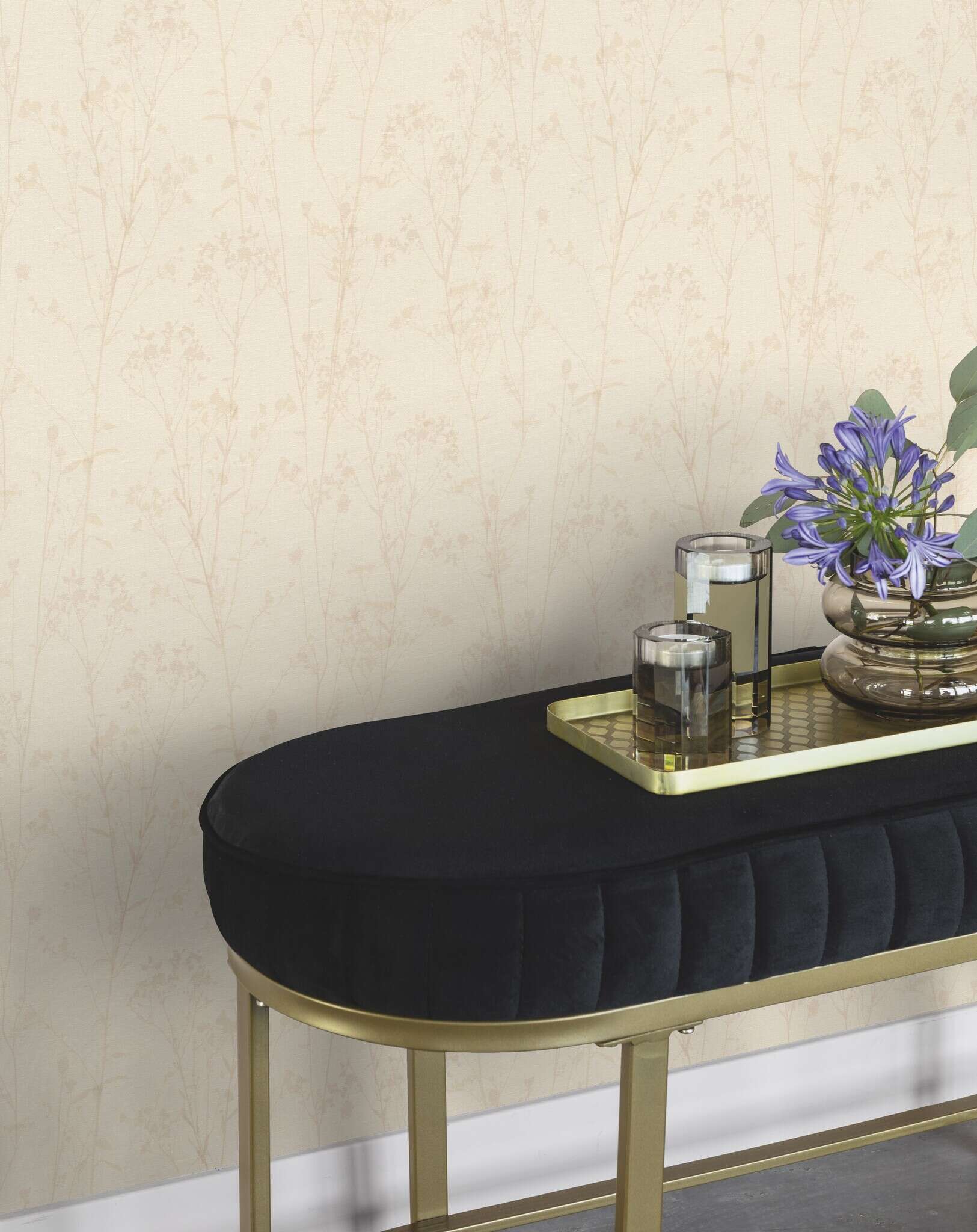 10-582130 Raumsituationen 3 Non-woven wallpaper in beige Selection vinyl/non-woven 582130