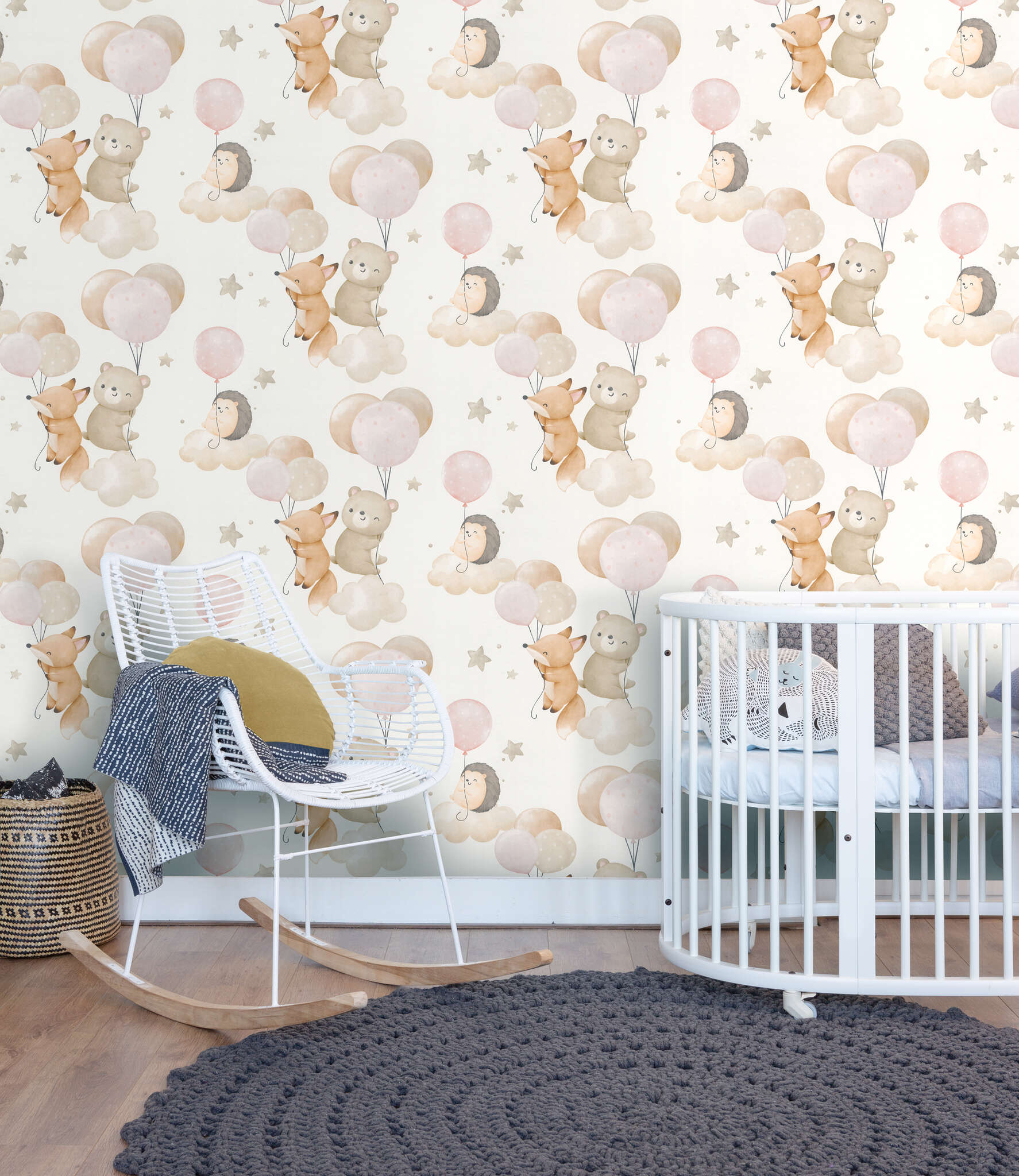 10-302110 Raumbilder 1 Non-woven wallpaper in pink Kids World II 302110