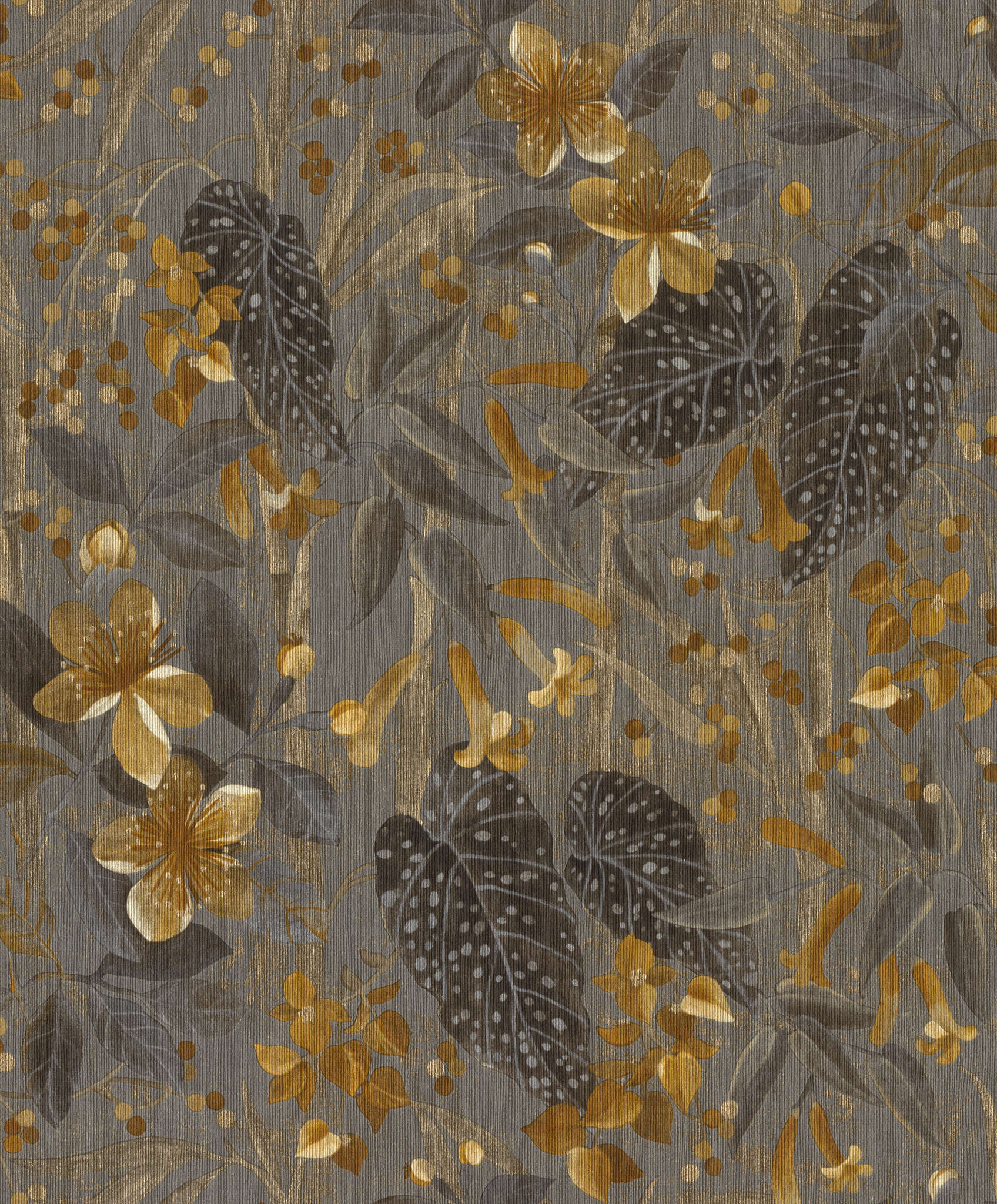 10-538229 Artikelscan 1 Blätter-Tapete mit Blüten und Pflanzen