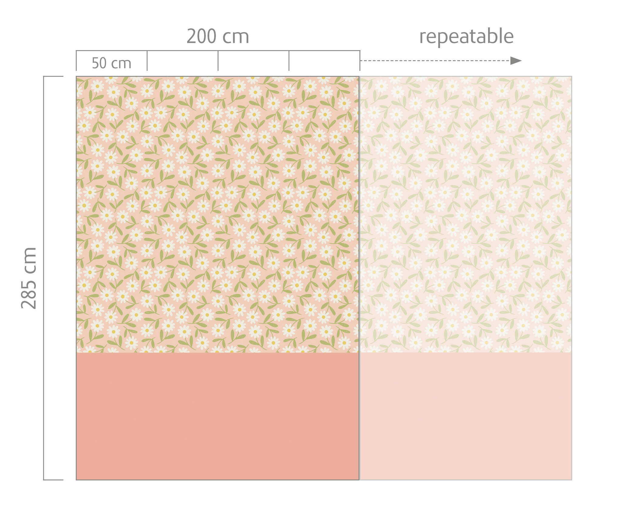 10-300216 Bildauschnitt 1 Wall mural Spring Flowers in Pink | Roomblush - RB392