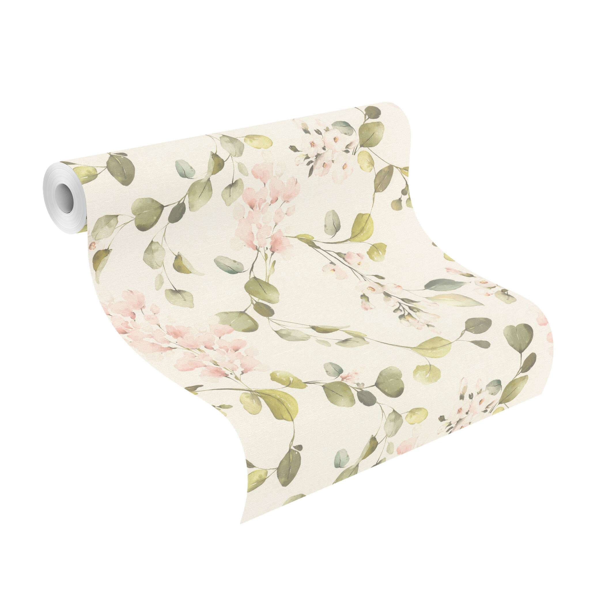 10-582215 Rolle abgerollt 1 Blüten Vliestapete in Rosa Selection Vinyl/Vlies 582215