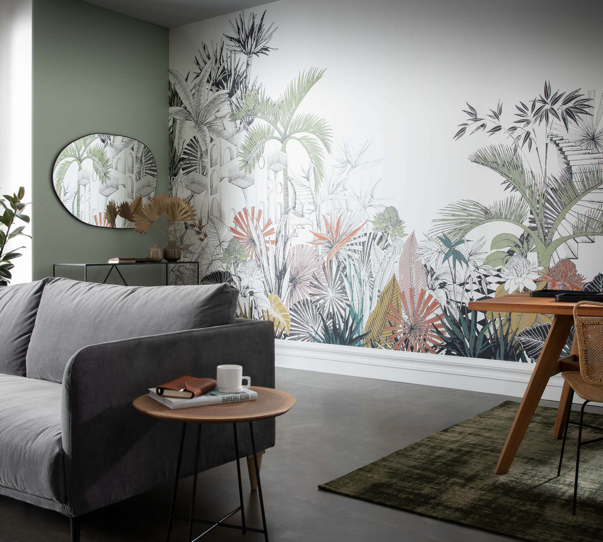 10-688146 Raumbilder 1 Jungle wall mural - Tropical House 688146