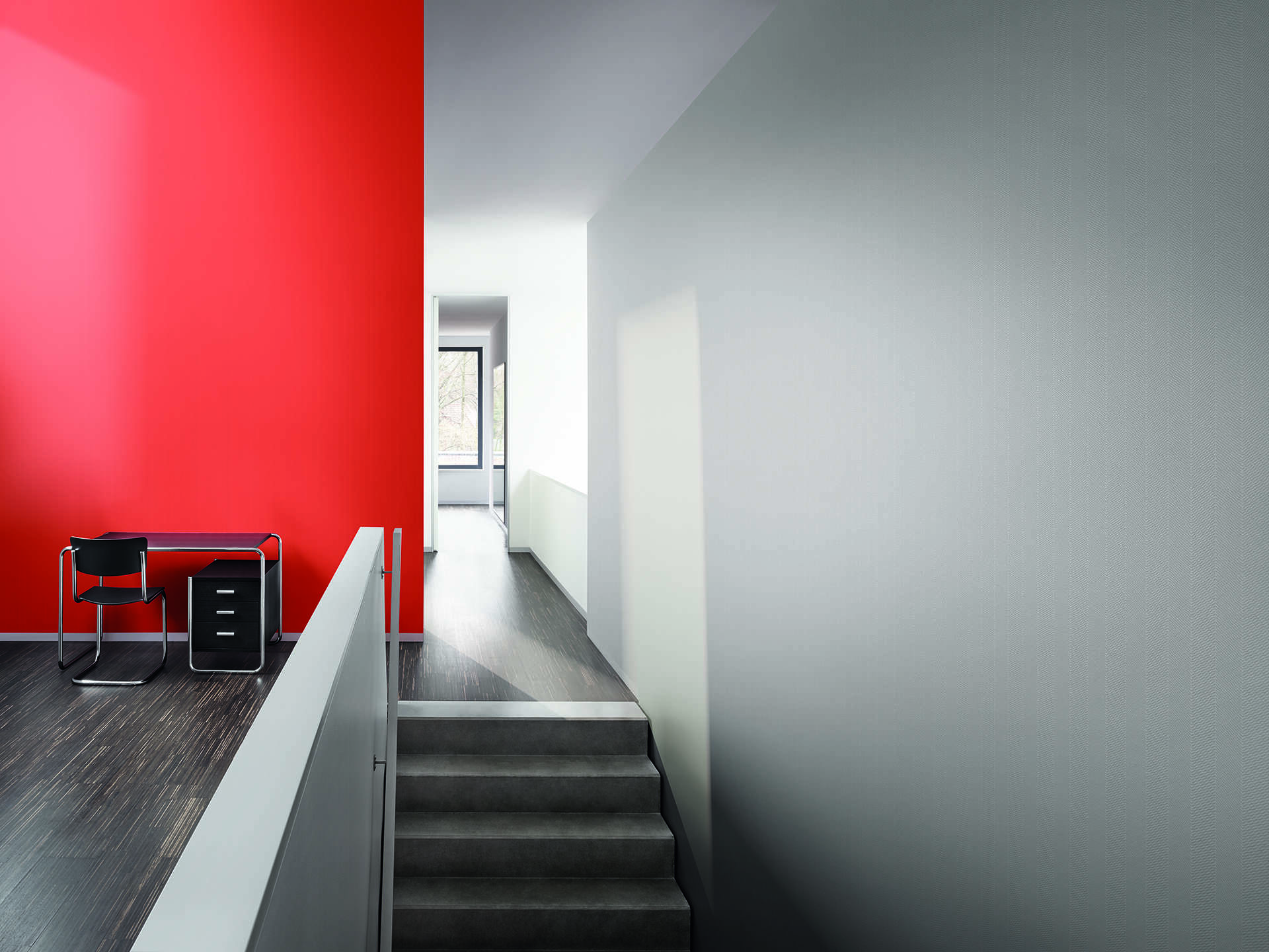 10-327151 Produktabbildung (ohne Scans) 3 Bauhaus wallpaper white paintable 327151