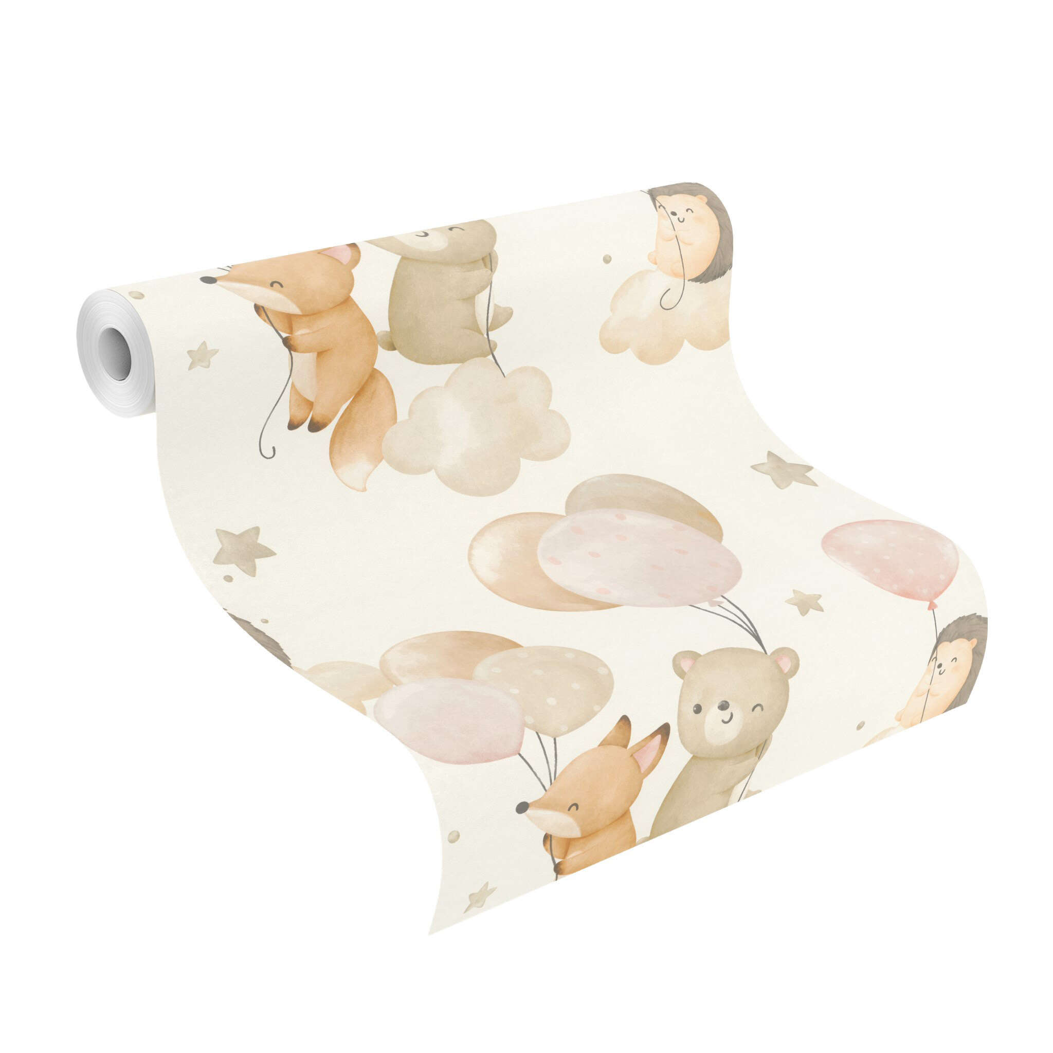 10-302110 Rolle abgerollt 1 Vliestapete in Pink Kids World II 302110