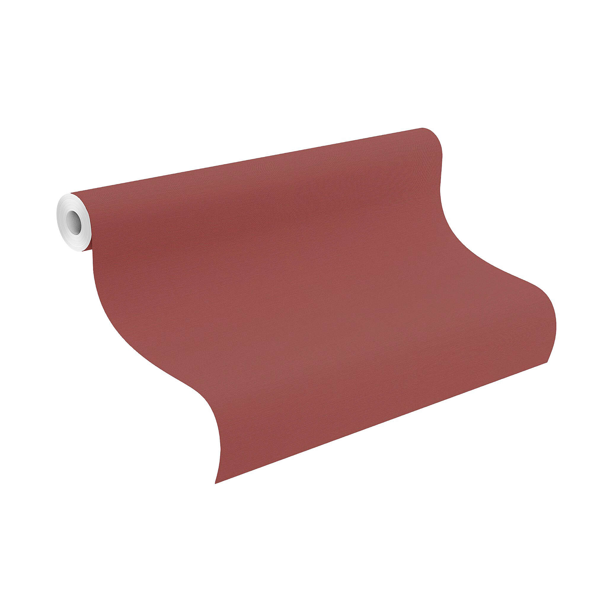 10-688061 Rolle abgerollt 1 Unrolled wallpaper roll with Single-colour wallpaper with a textile texture
