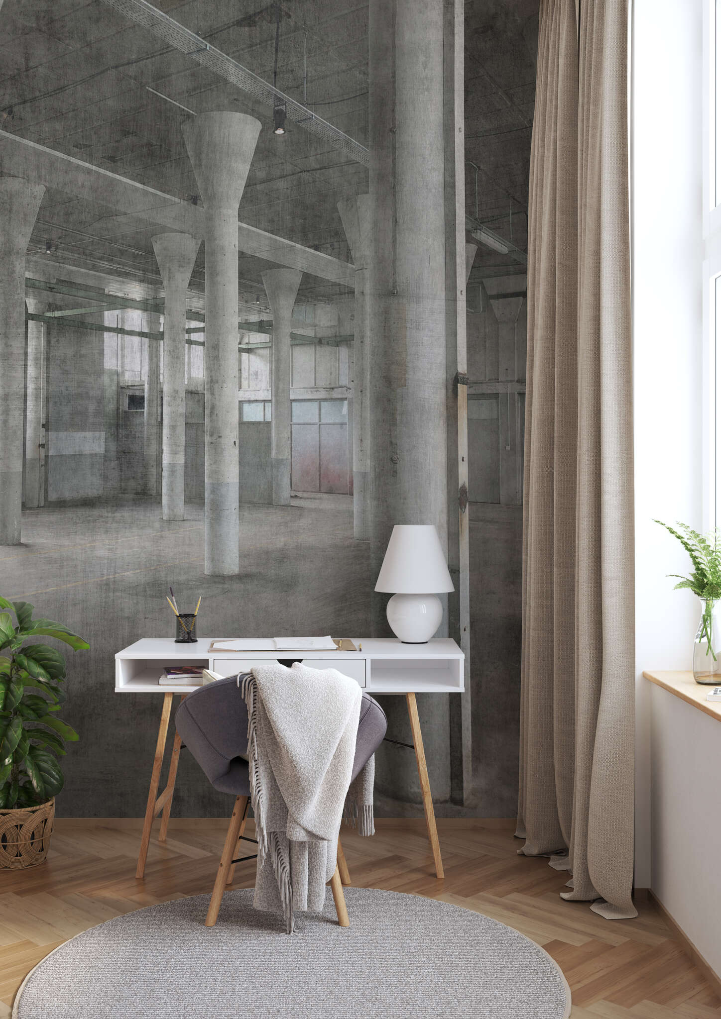 10-429725 Raumsituationen 2 Factory IV Factory Floor Wallpaper 429725