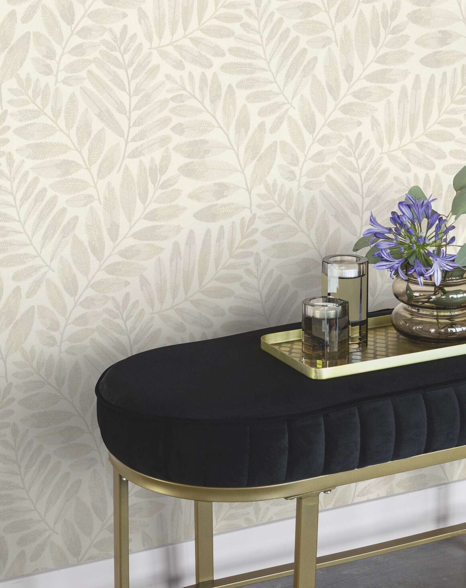 10-709537 Raumsituationen 4 Non-woven wallpaper in gray-sage Farmhouse 709537