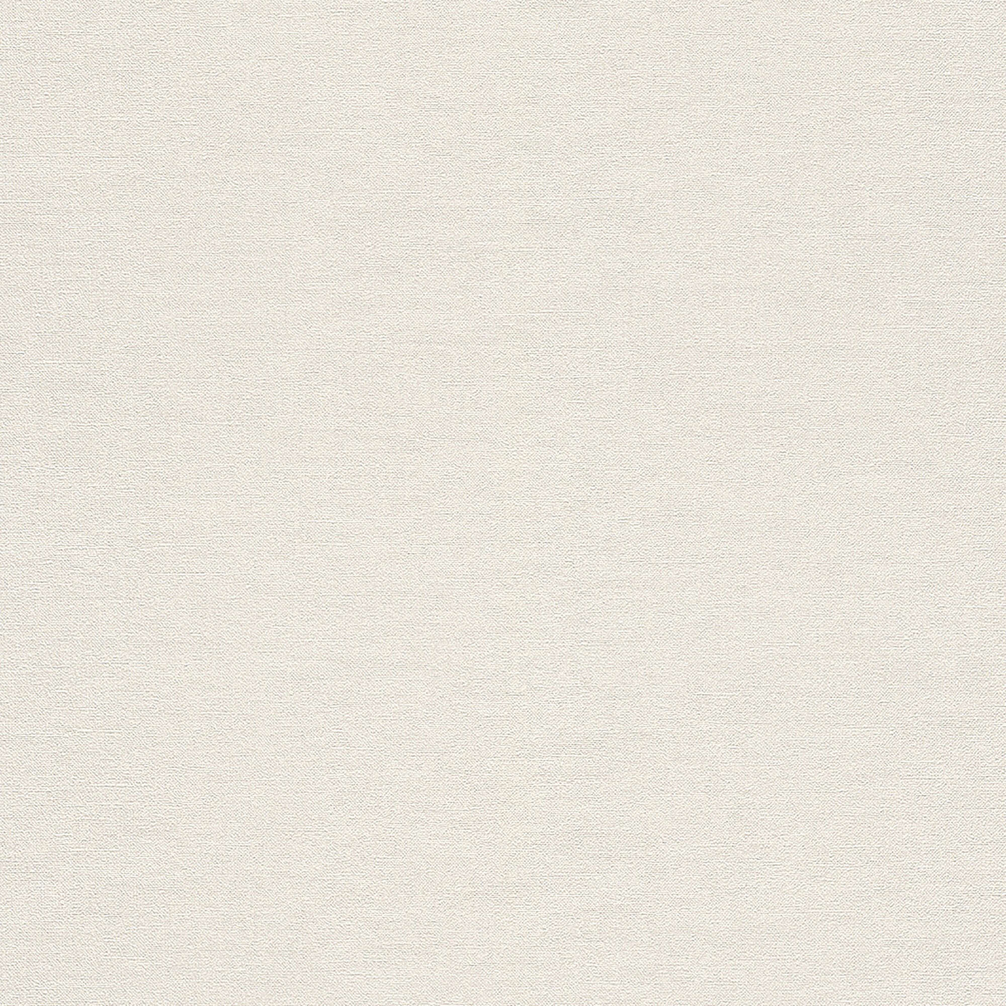 10-449808 Artikelscan 1 Helle Tapete in Offwhite mit dezenter Leinenoptik.