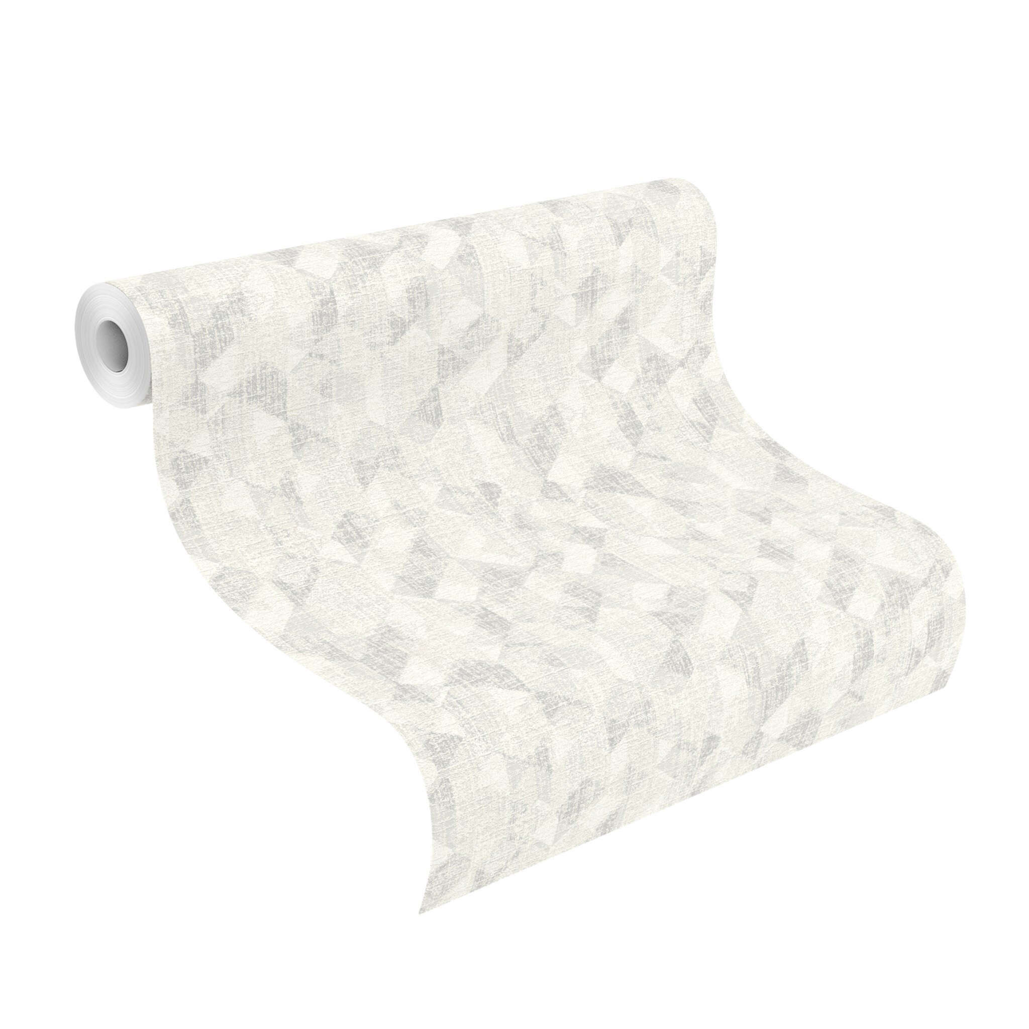 10-654219 Rolle abgerollt 1 Graphic non-woven wallpaper in gray-light gray Welcome Home 654219
