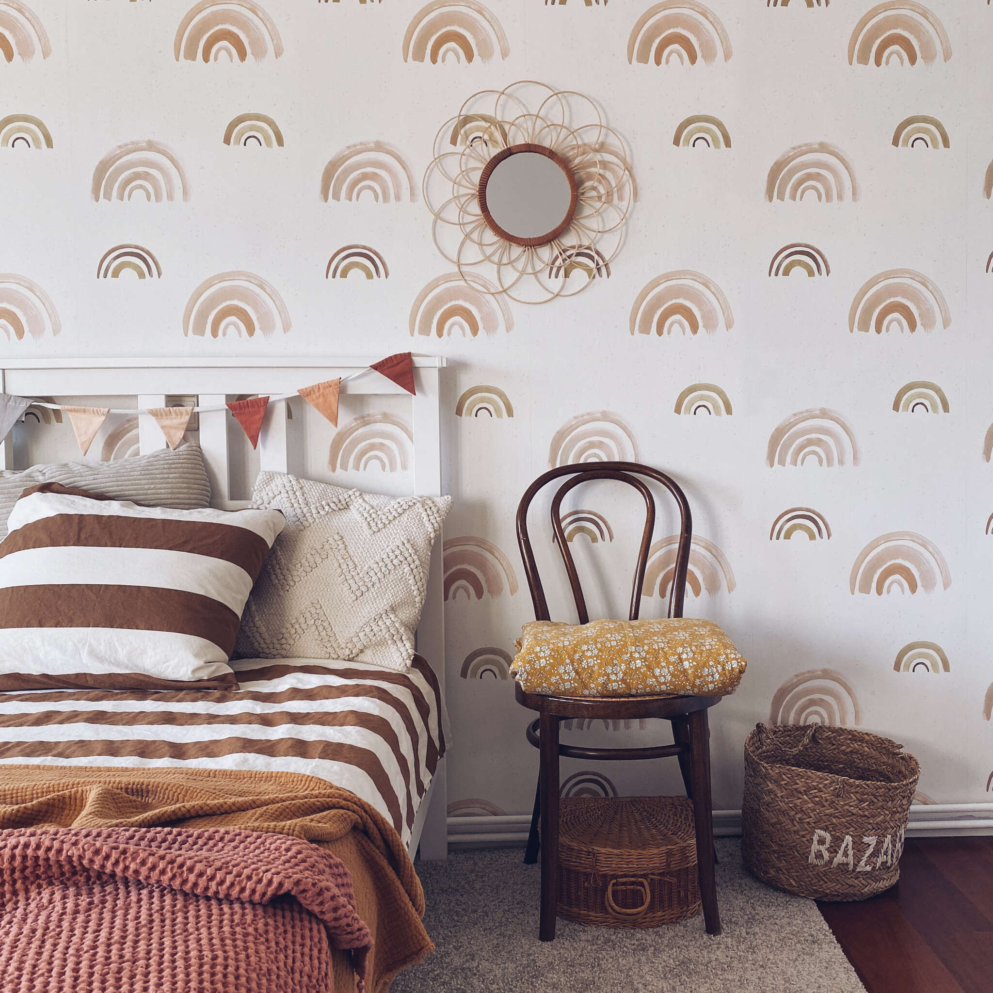 10-300106 Raumsituationen 4 Wall mural Rainbow in Brown | Roomblush - RB234