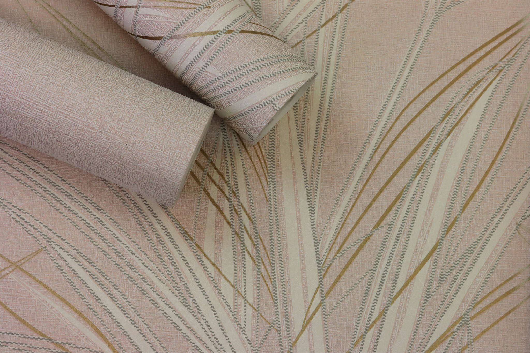 10-654028 Detailaufnahmen 9 Grass non-woven wallpaper in pink rose Welcome Home 654028