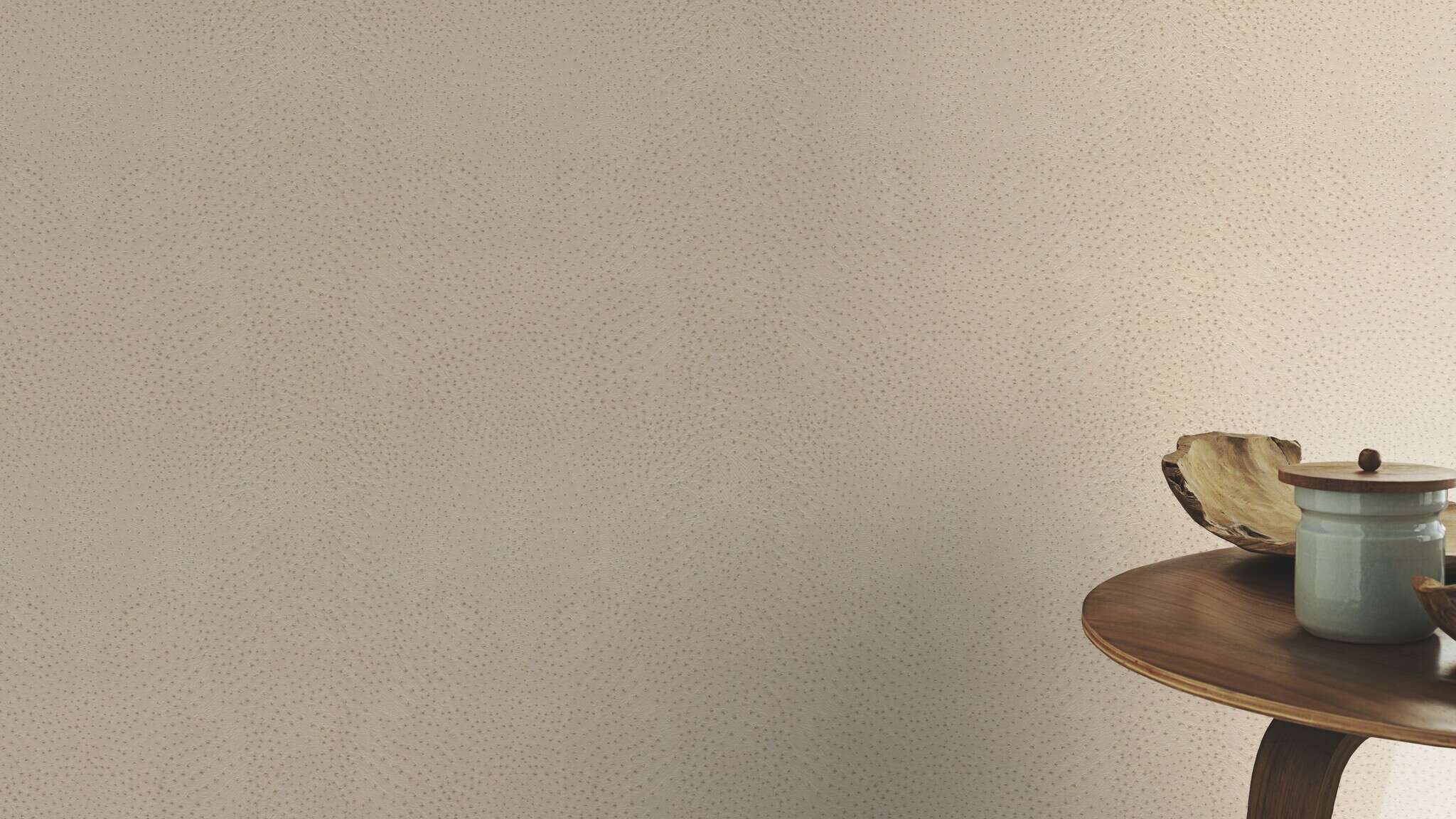 10-751512 Raumsituationen 3 Une chambre avec Papier peint aspect cuir d'autruche et légèrement brillant