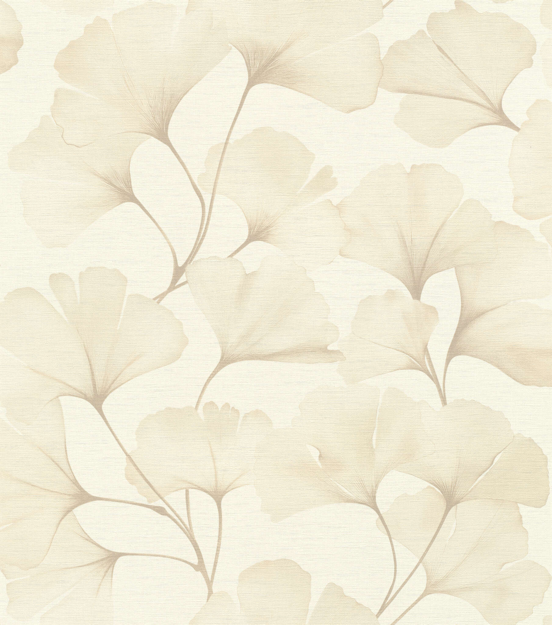 10-795646 Artikelscan 1 Ginkgoblätter Vliestapete in Beige #followusaround 795646