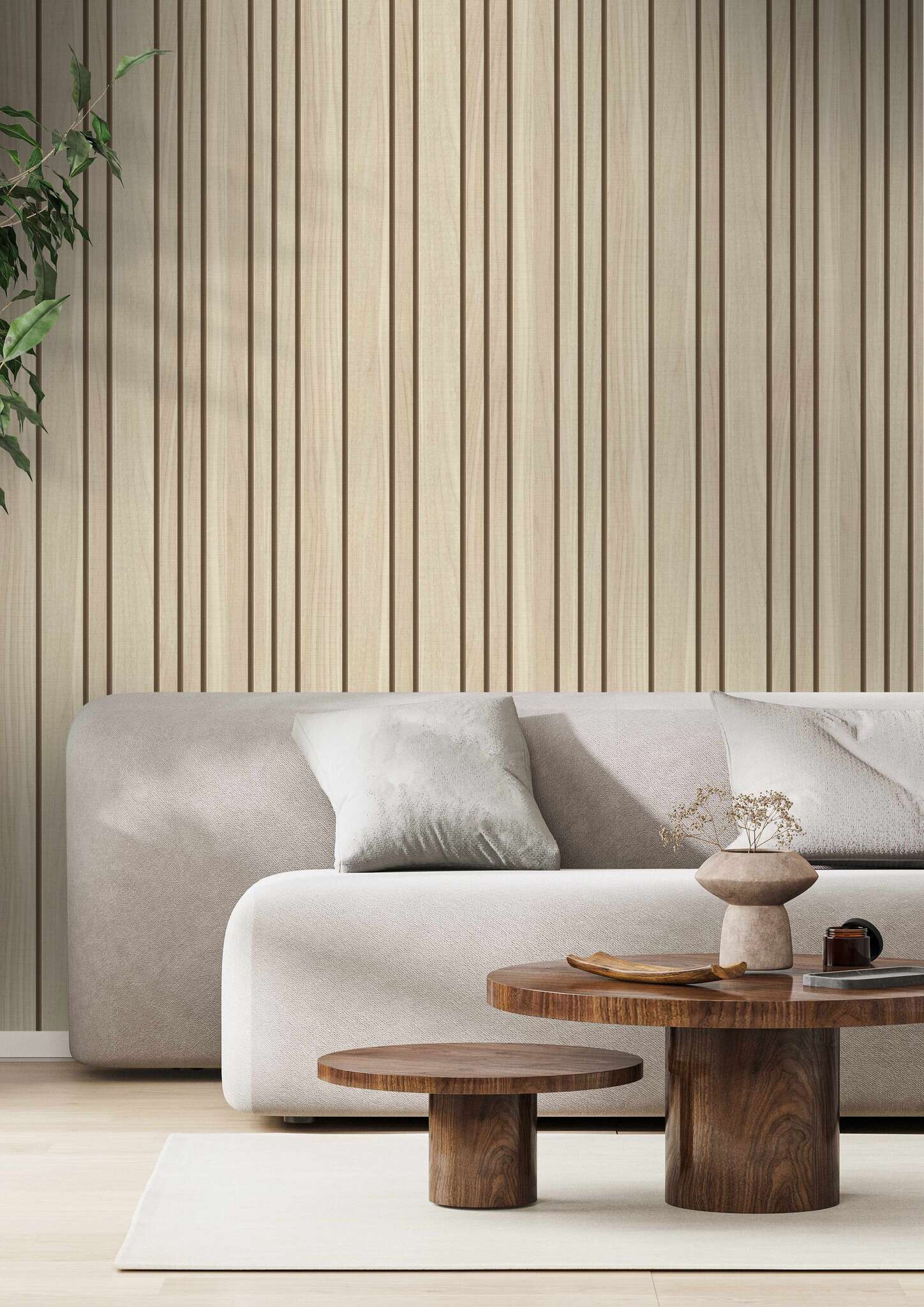 10-795783 Raumsituationen 2 Holzoptik Vliestapete in Beige #followusaround 795783