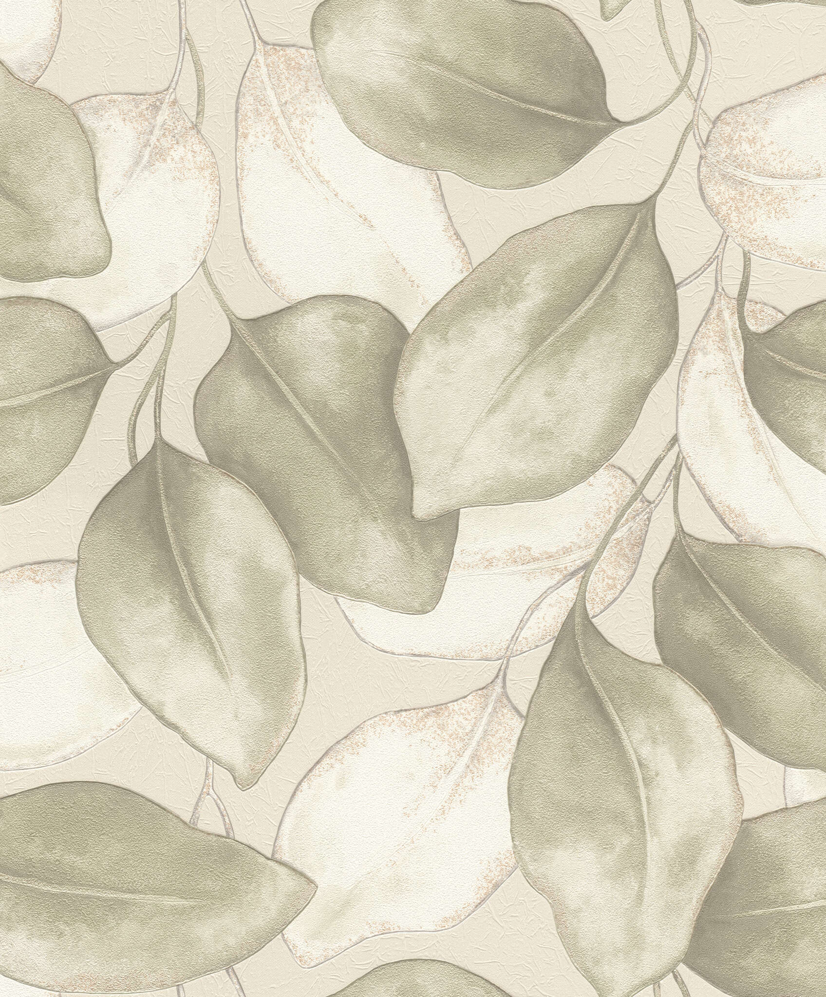 10-659870 Artikelscan 1 Non-woven wallpaper in green-taupe Incanto 659870