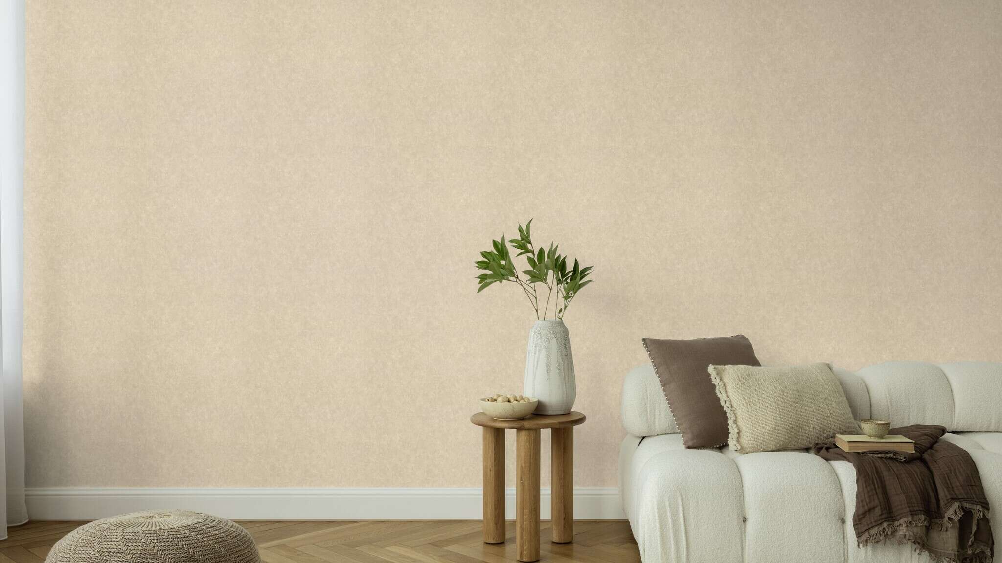 10-818536 Raumsituationen 2 Putzoptik Vliestapete in Beige #followusaround 818536