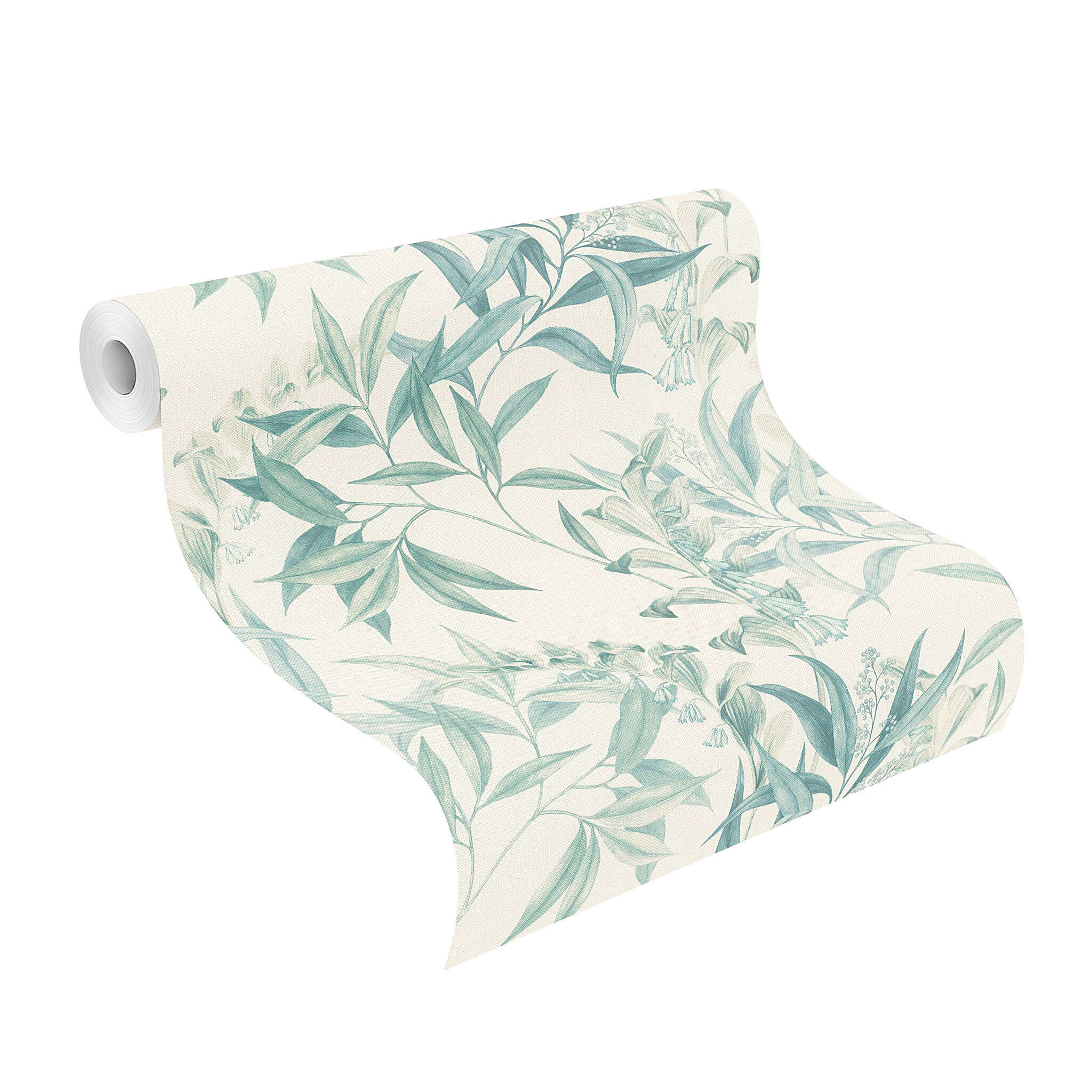 10-417340 Rolle abgerollt 1 Papier peint intissé vert-taupe Liverna 417340