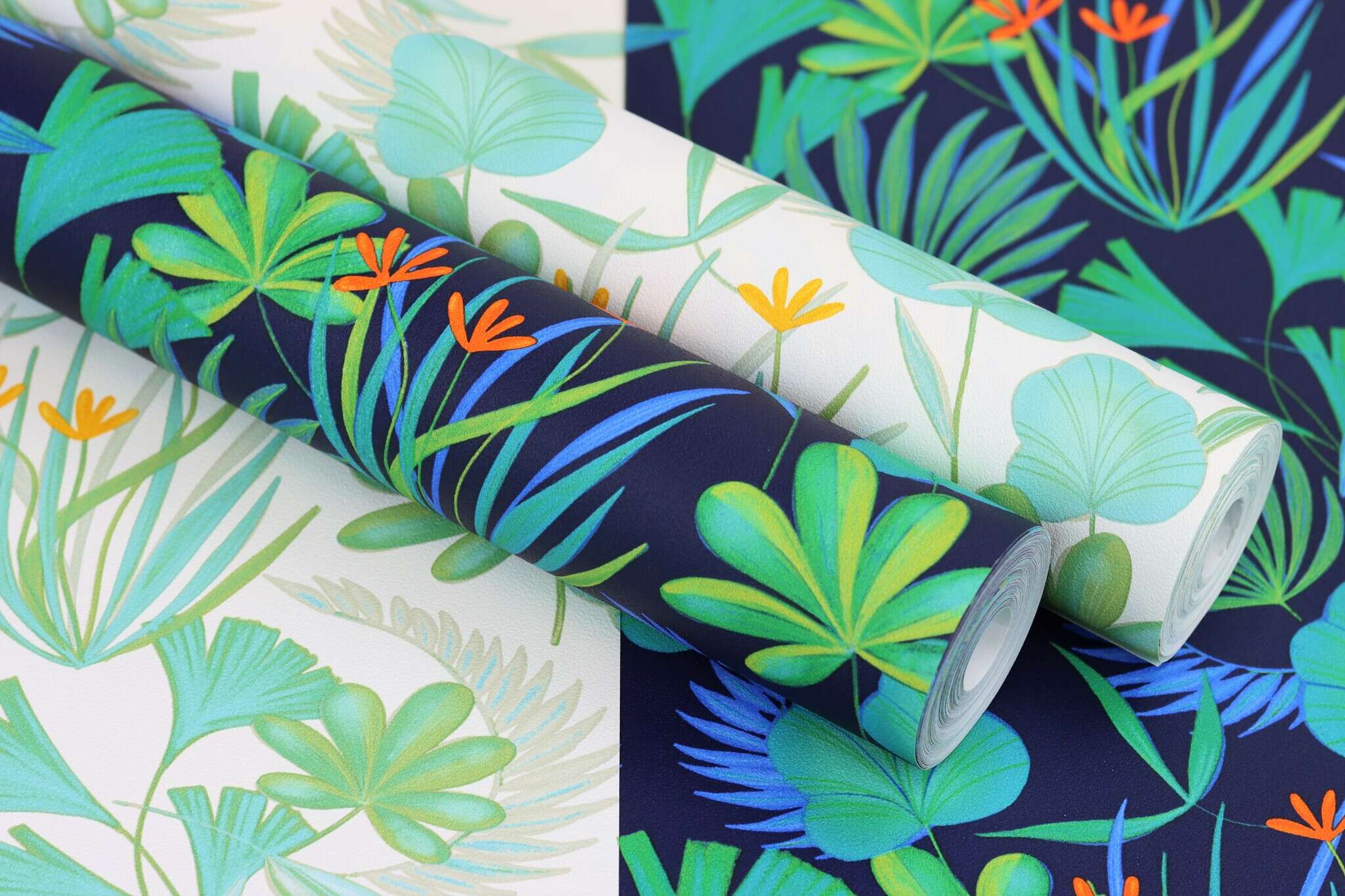 10-466621 Detailaufnahmen 1 Non-woven wallpaper in blue pastel turquoise Selection vinyl/non-woven 466621