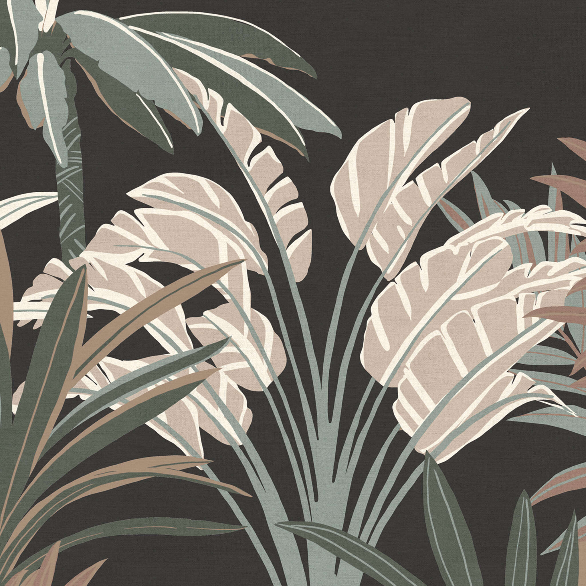 SCHÖNER WOHNEN collection mural JUNGLE black photo wallpaper 366778